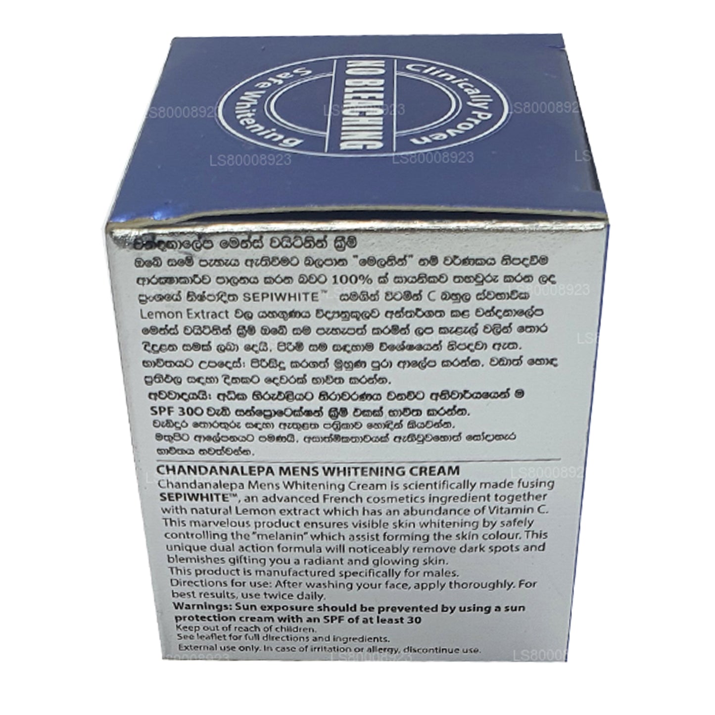 Chandanalepa Bleichcreme für Herren (20 g)