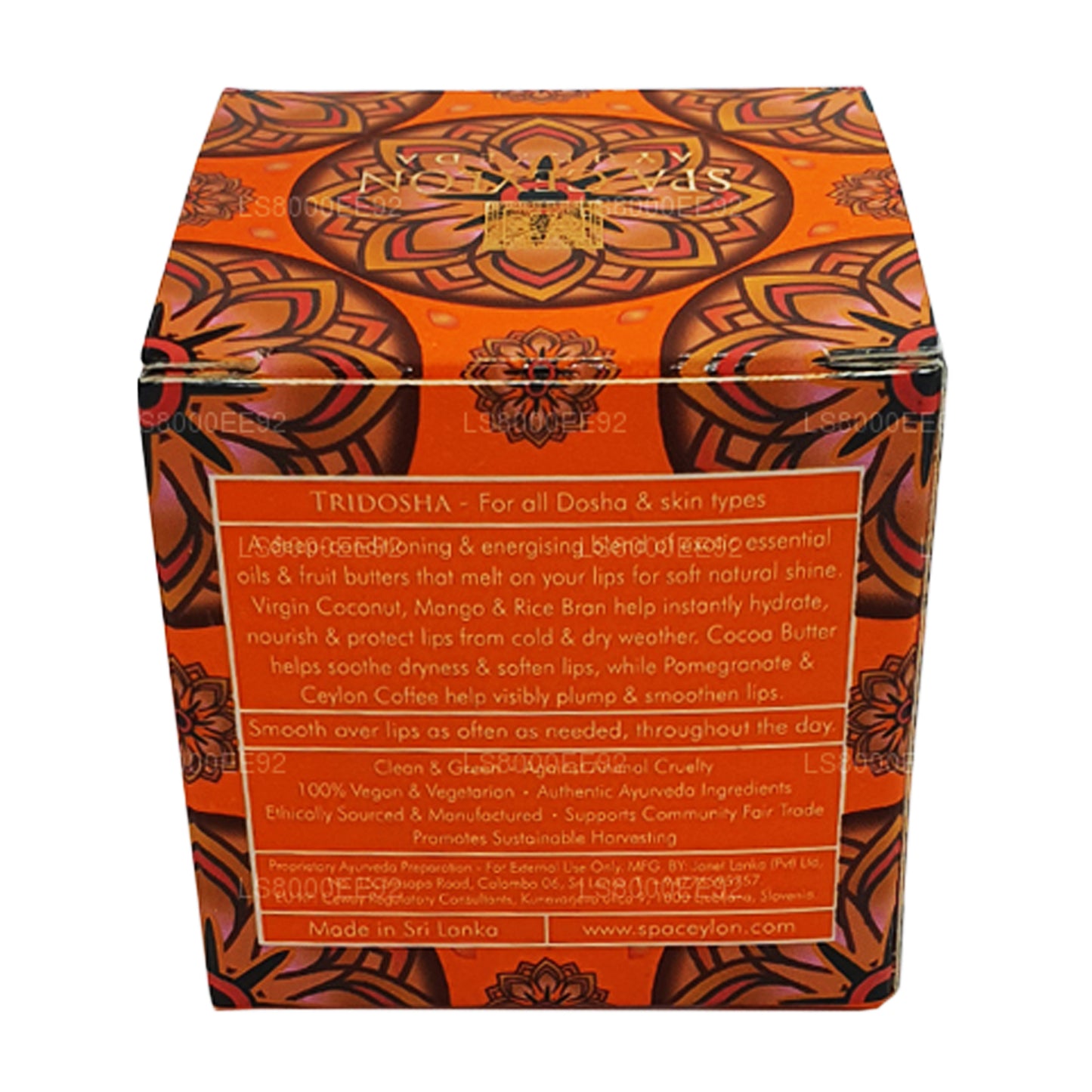 Spa Ceylon Ceylon Lippenbalsam mit Kaffee und Kakao (10 g)