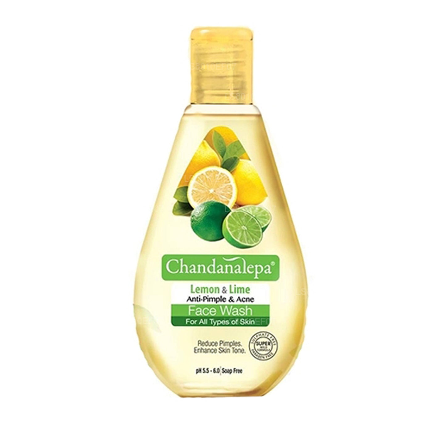 Chandanalepa Zitronen- und Limetten-Gesichtswaschmittel (50 ml)