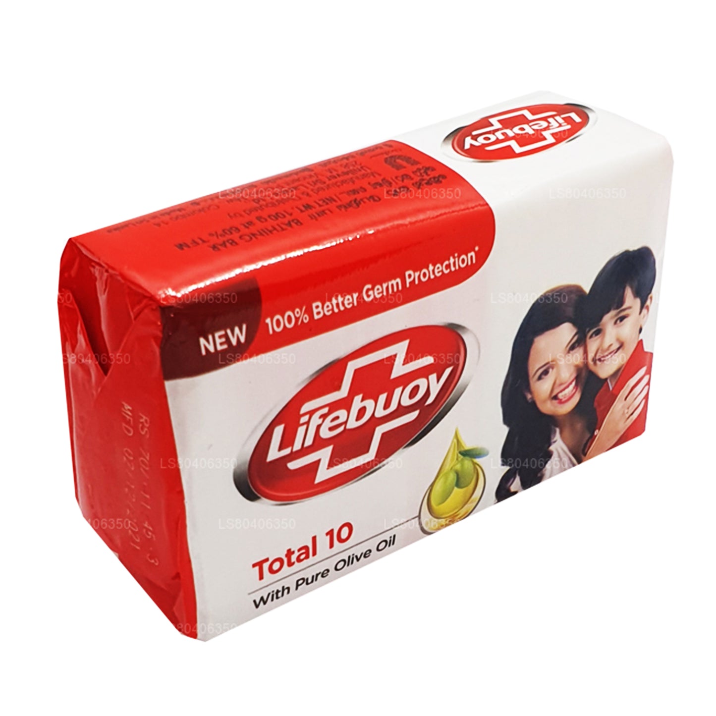 Lifebuoy Total 10 Körperseife mit reinem Olivenöl (100 g)