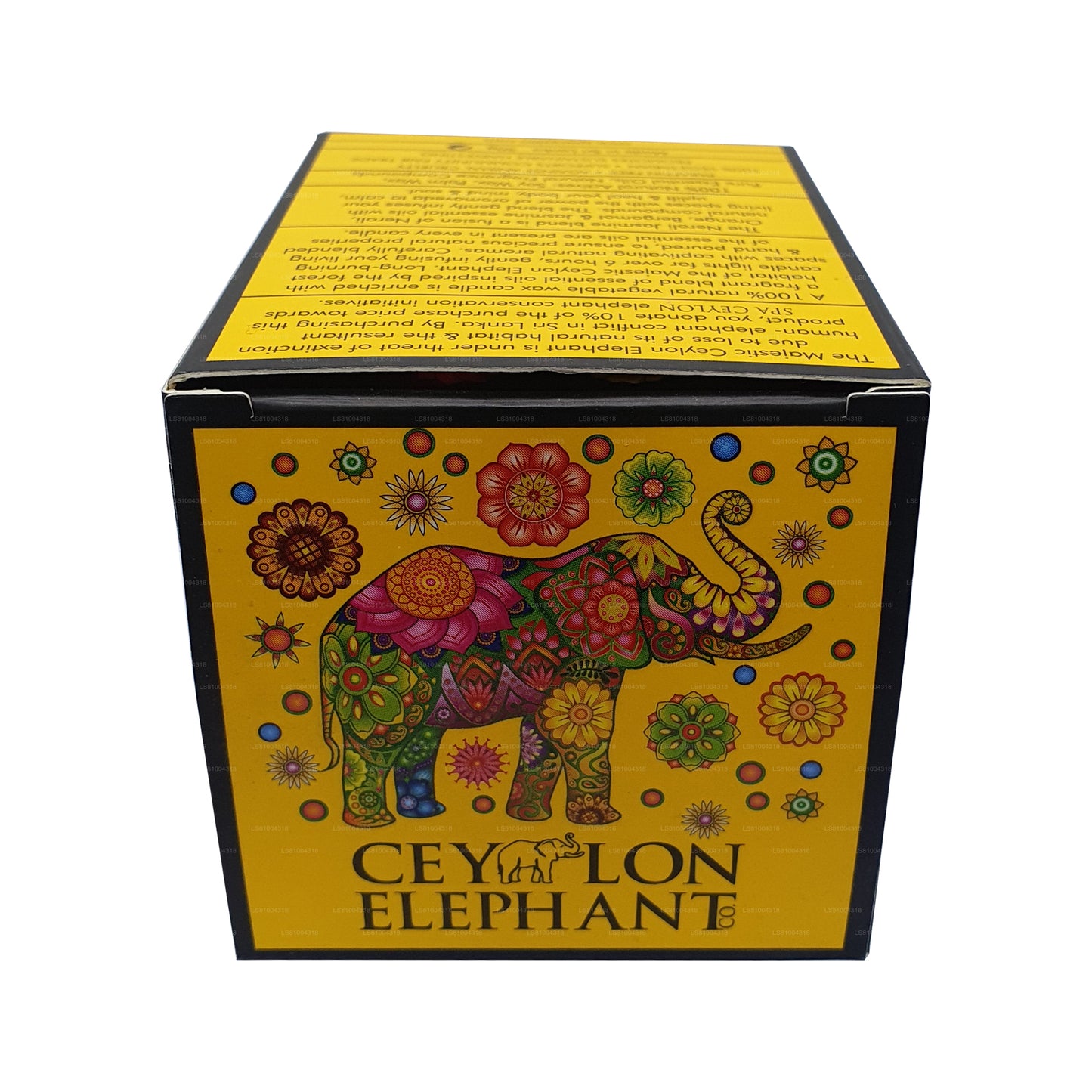 Spa Ceylon Ceylon Elefant Neroli Jasmin – Aromaveda natürliche Kerze (50 g)