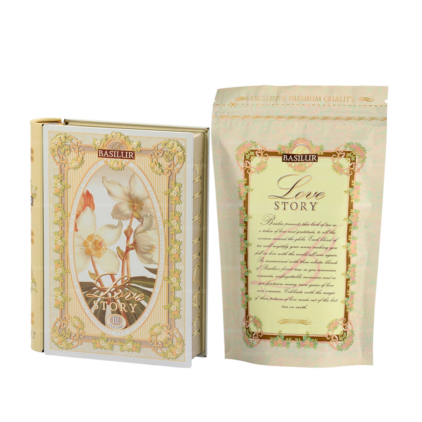 Basilur Teebuch „Love Story – Band III“ (100g) Caddy