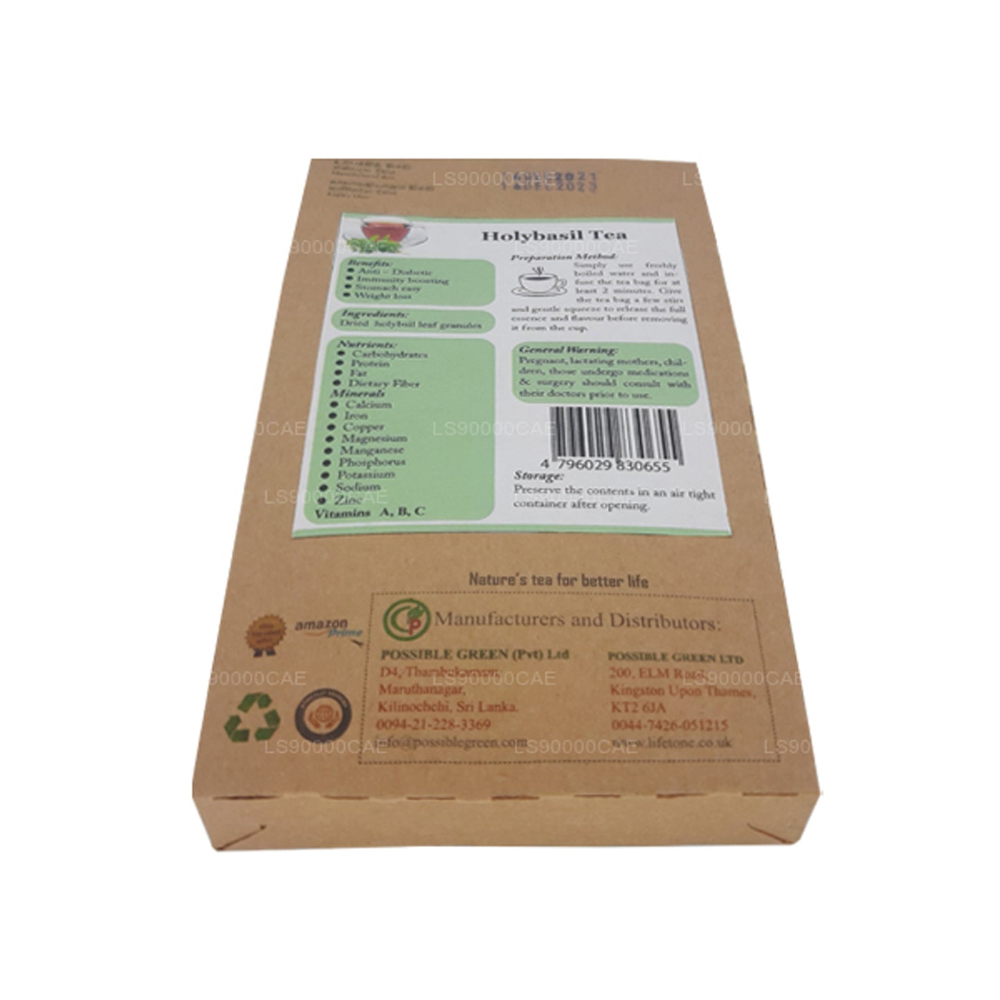 Lifetone Heiliger Basilikum-Tee (30g)