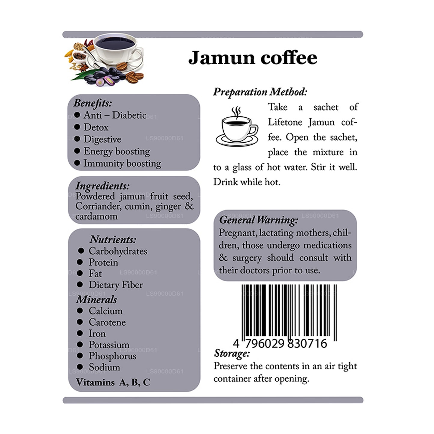 Lifetone Jamun Kaffee (40g)