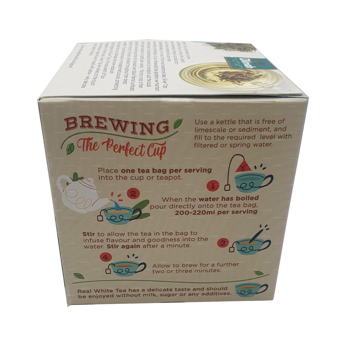 Dilmah Real White Tea Ceylon Silberspitzen (20 g) 10 Teebeutel