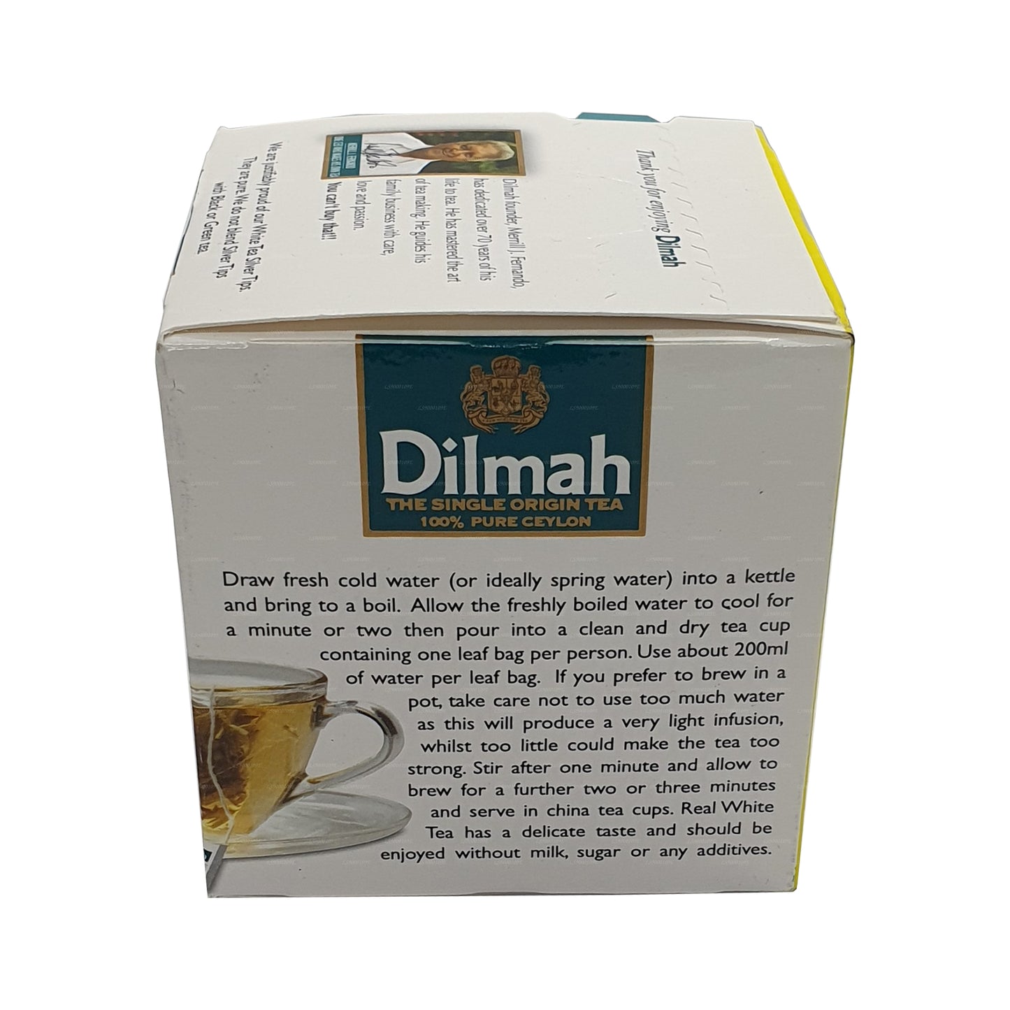Dilmah Real White Tea Ceylon Silberspitzen (20 g) 10 Teebeutel