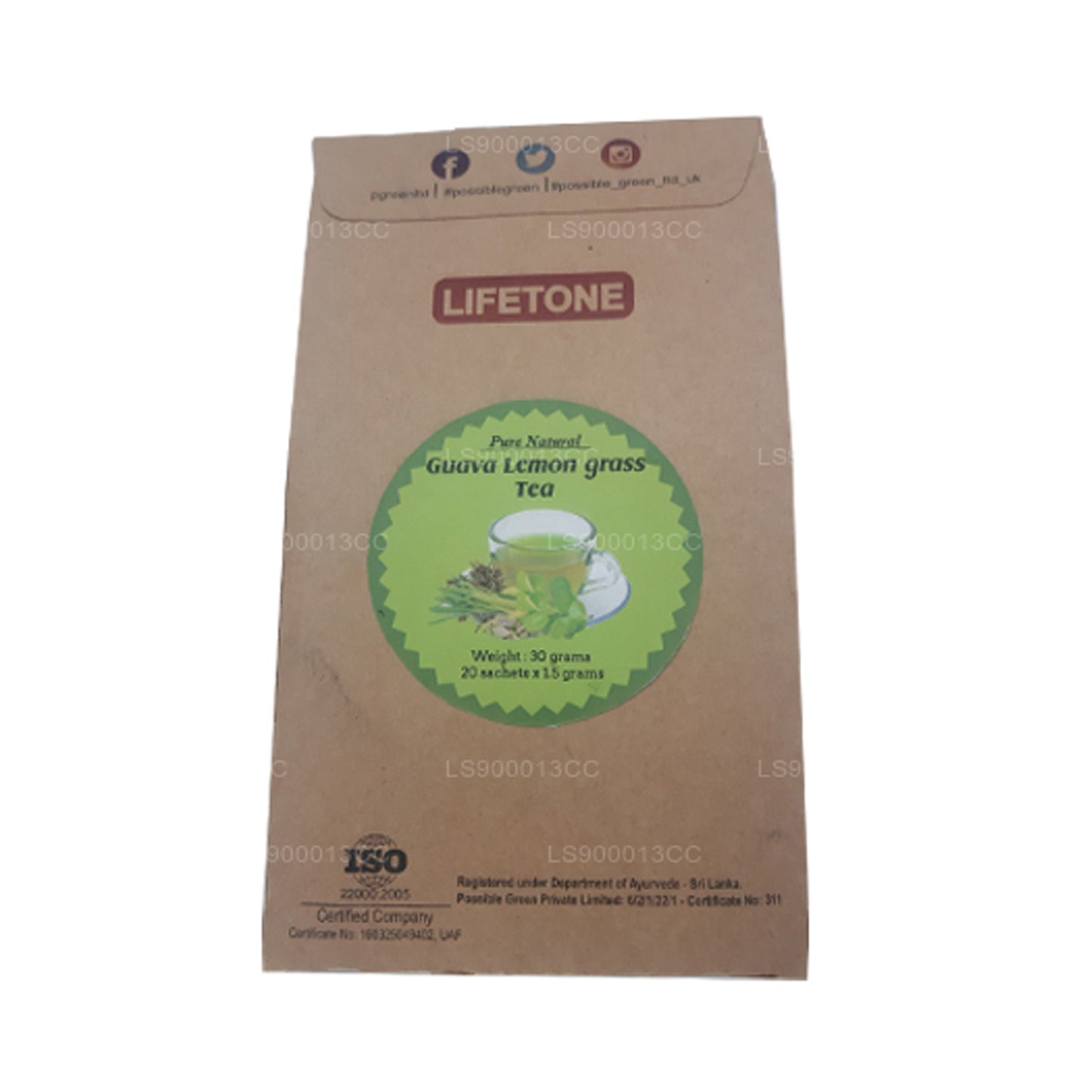 Lifetone Guaven-Zitronengras-Tee (30 g)