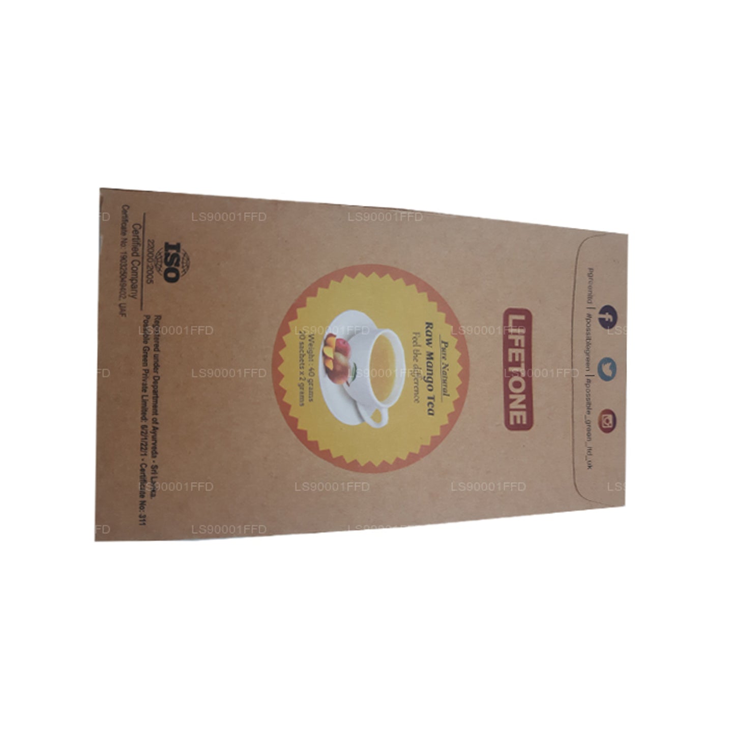 Lifetone Roher Mangotee (40g)