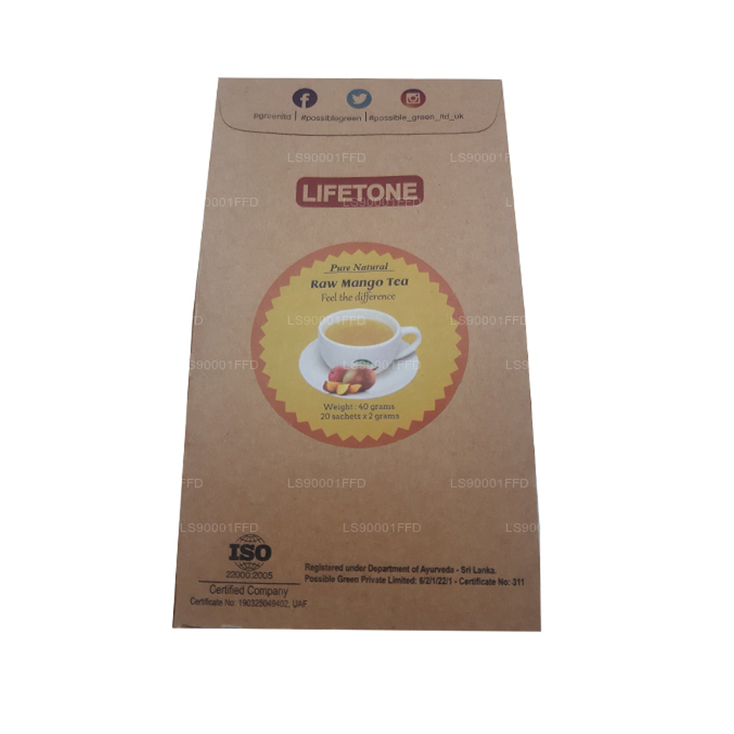 Lifetone Roher Mangotee (40g)