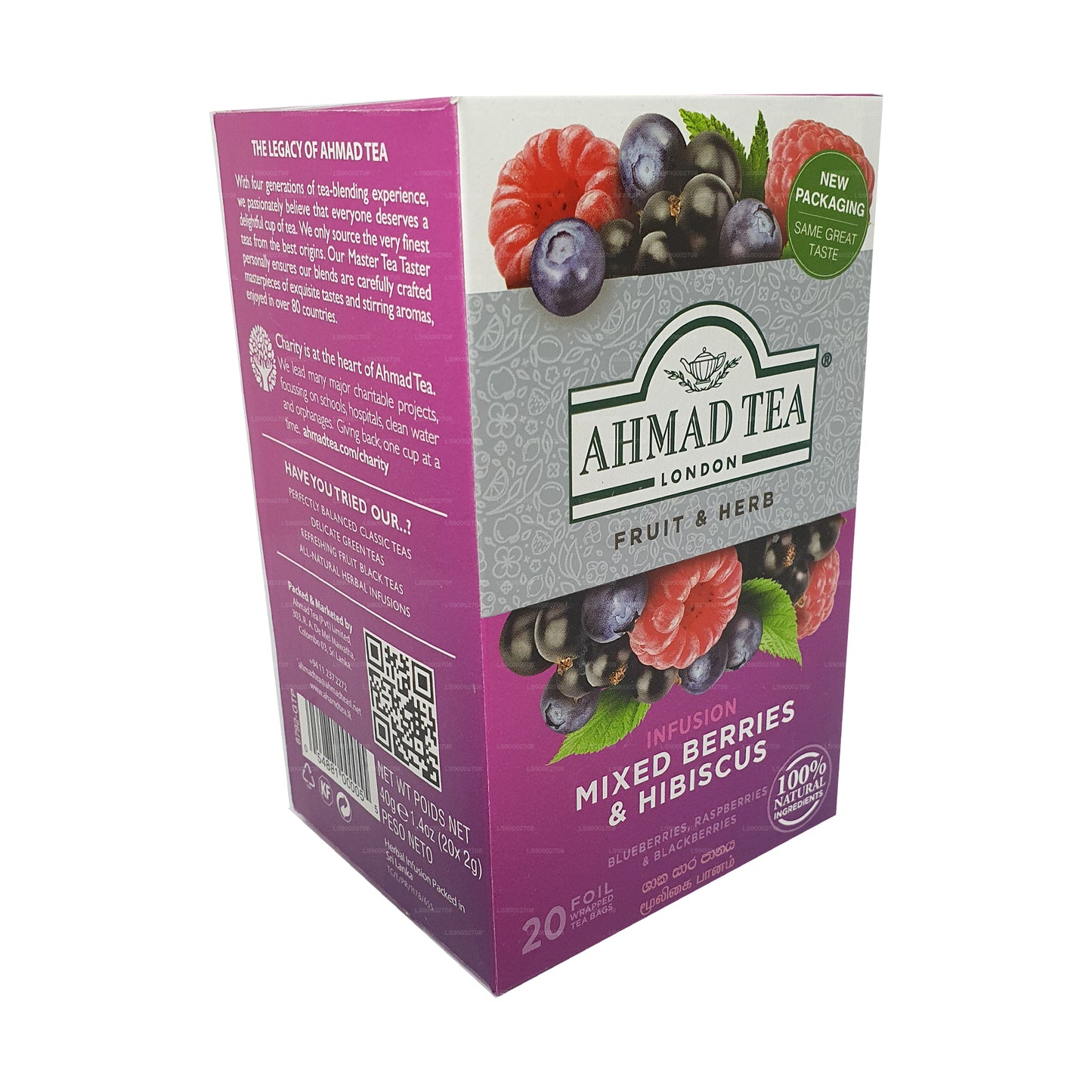 Ahmad Tea Gemischte Beeren & Hibiskus (40g) 20 Folienteebeutel