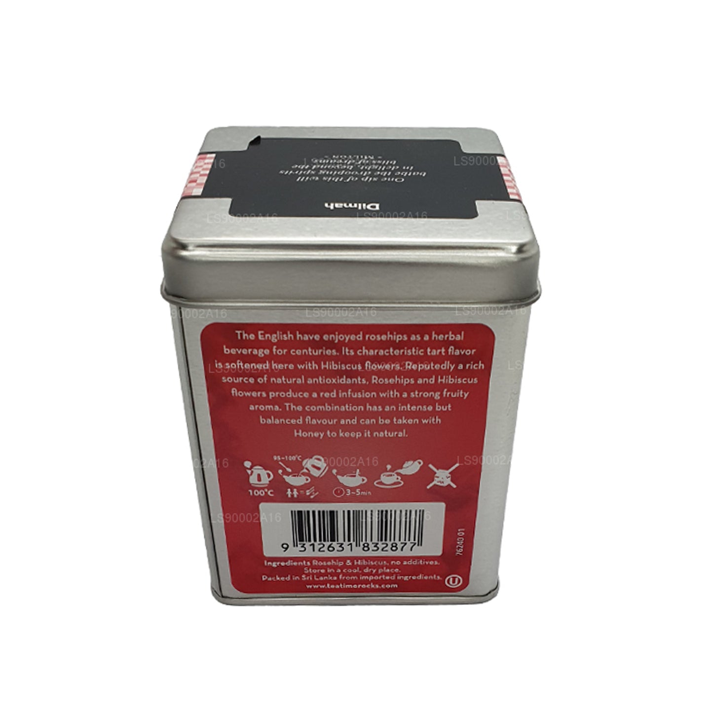 Dilmah t-Series Natürliche Hagebutte mit Hibiskus (90g)