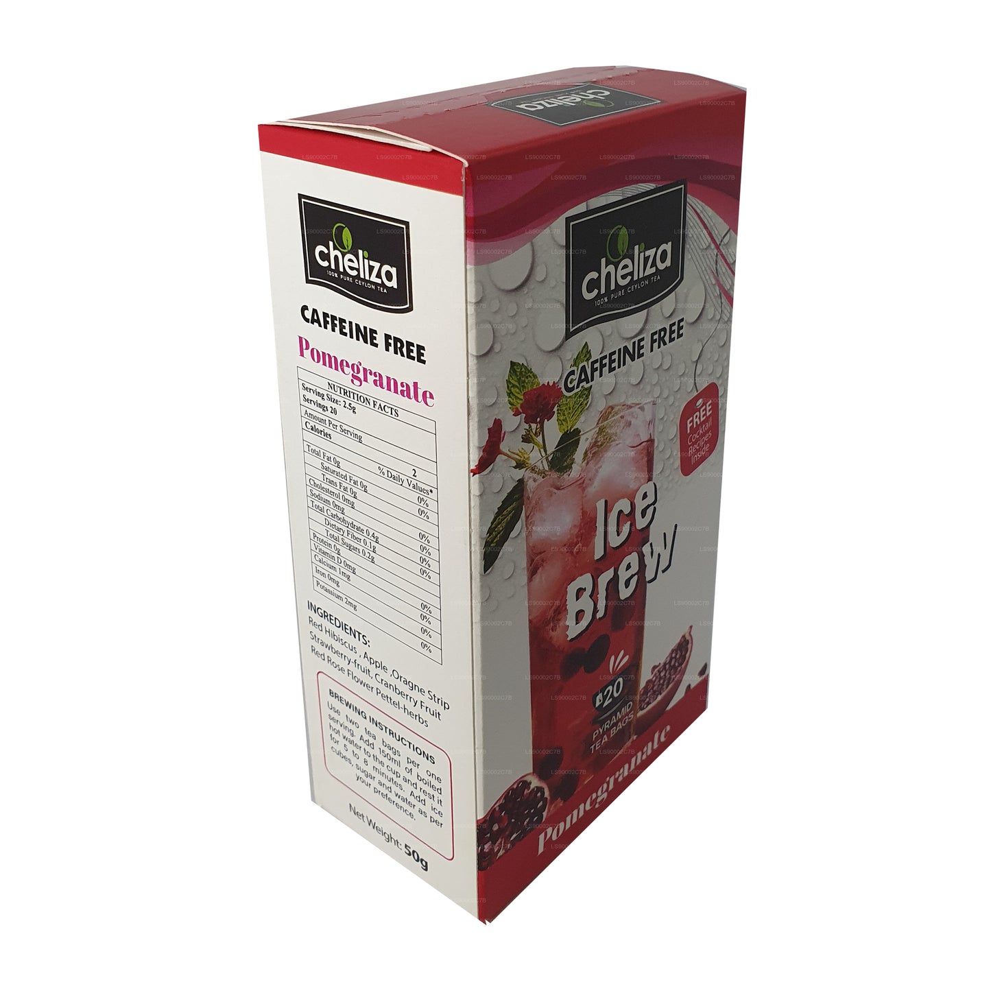 Cheliza Ice Brew Granatapfel-Tee (50 g) 20 Teebeutel