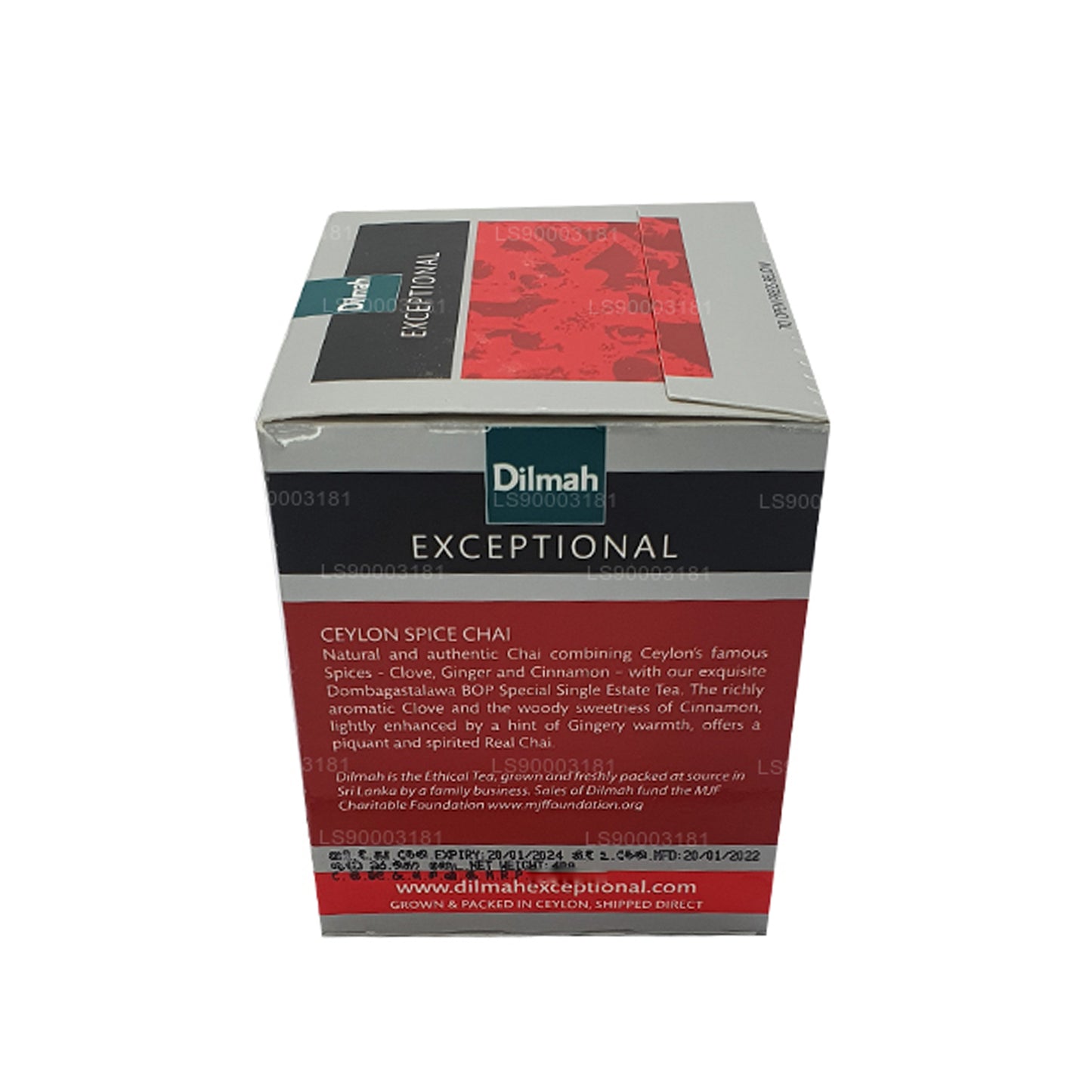 Dilmah Exceptional Ceylon Spice Chai (40 g) 20 Teebeutel