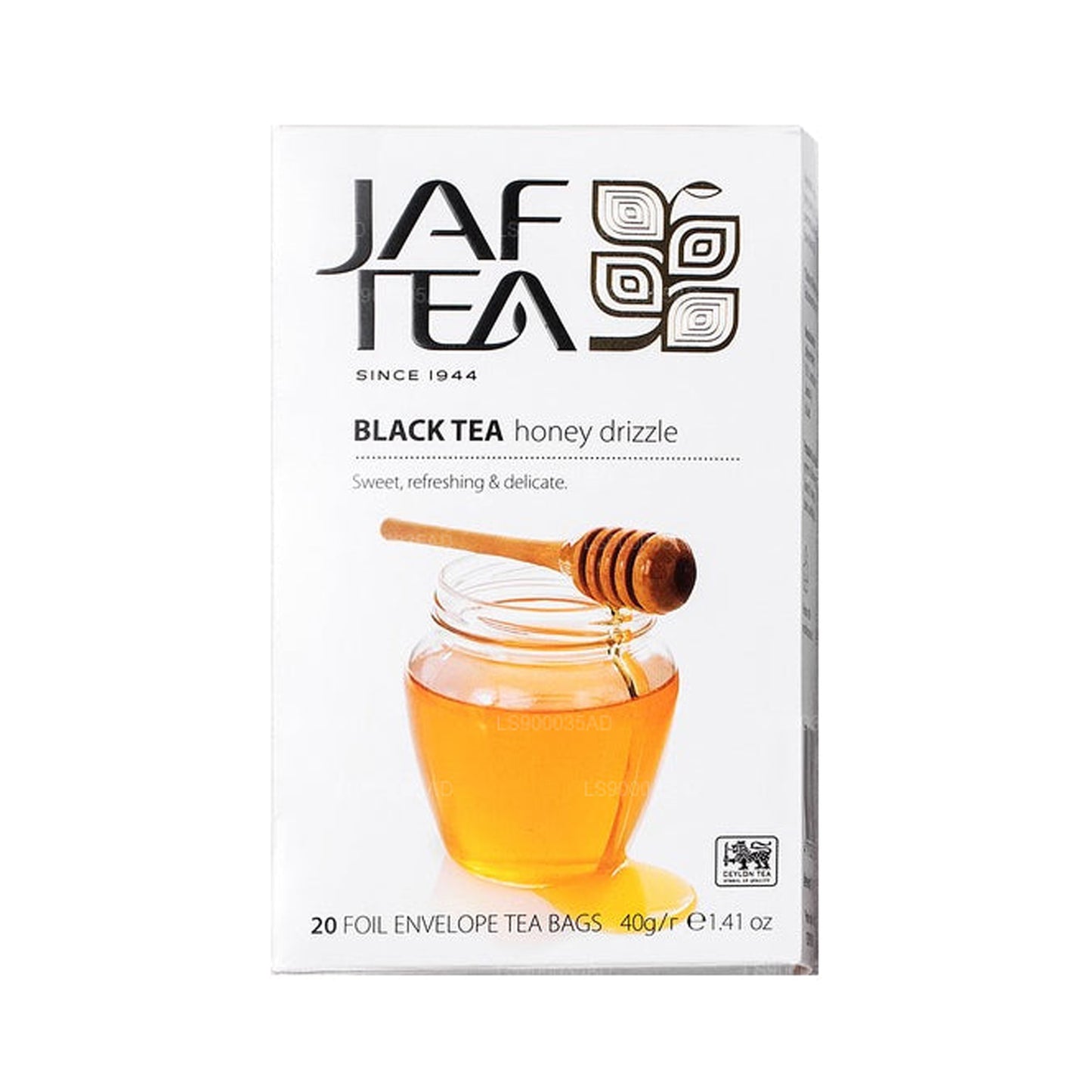 Jaf Tea Teebeutel in Folie mit Schwarztee und Honig (40 g)