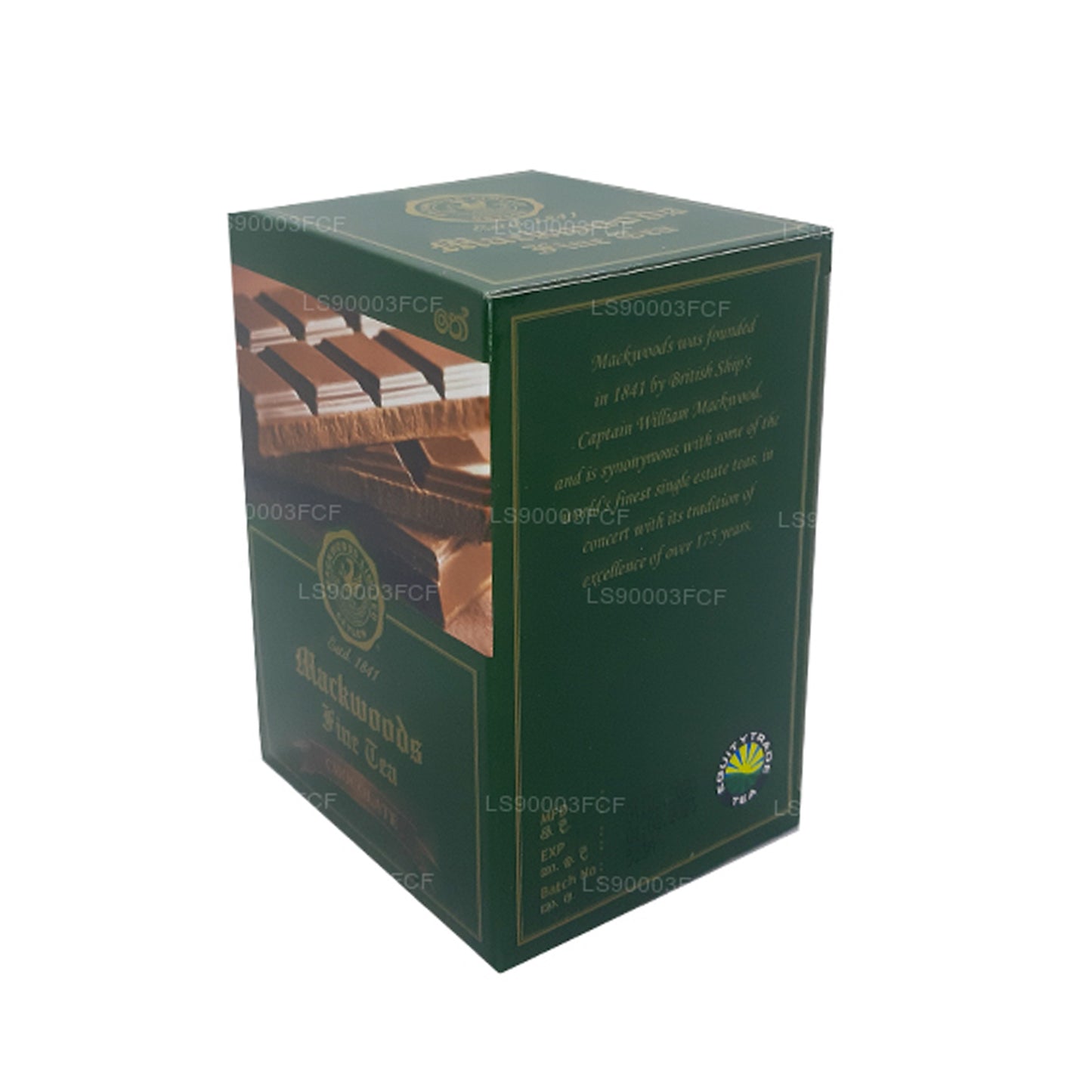 Mackwoods Single Estate Ceylon-Schwarztee mit Schokoladengeschmack (50 g), 25 Teebeutel