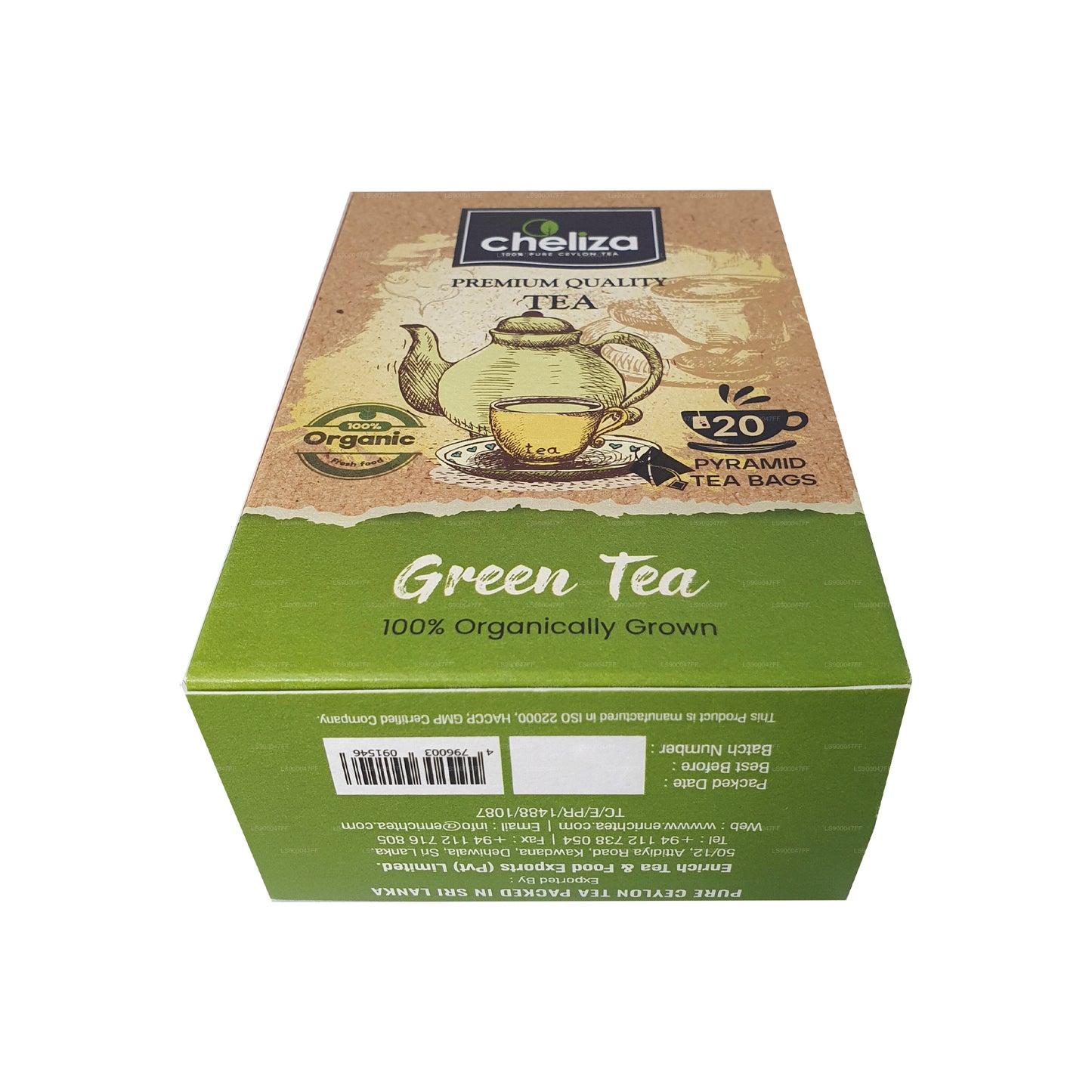 Cheliza Grüner Tee (50g) 20 Teebeutel