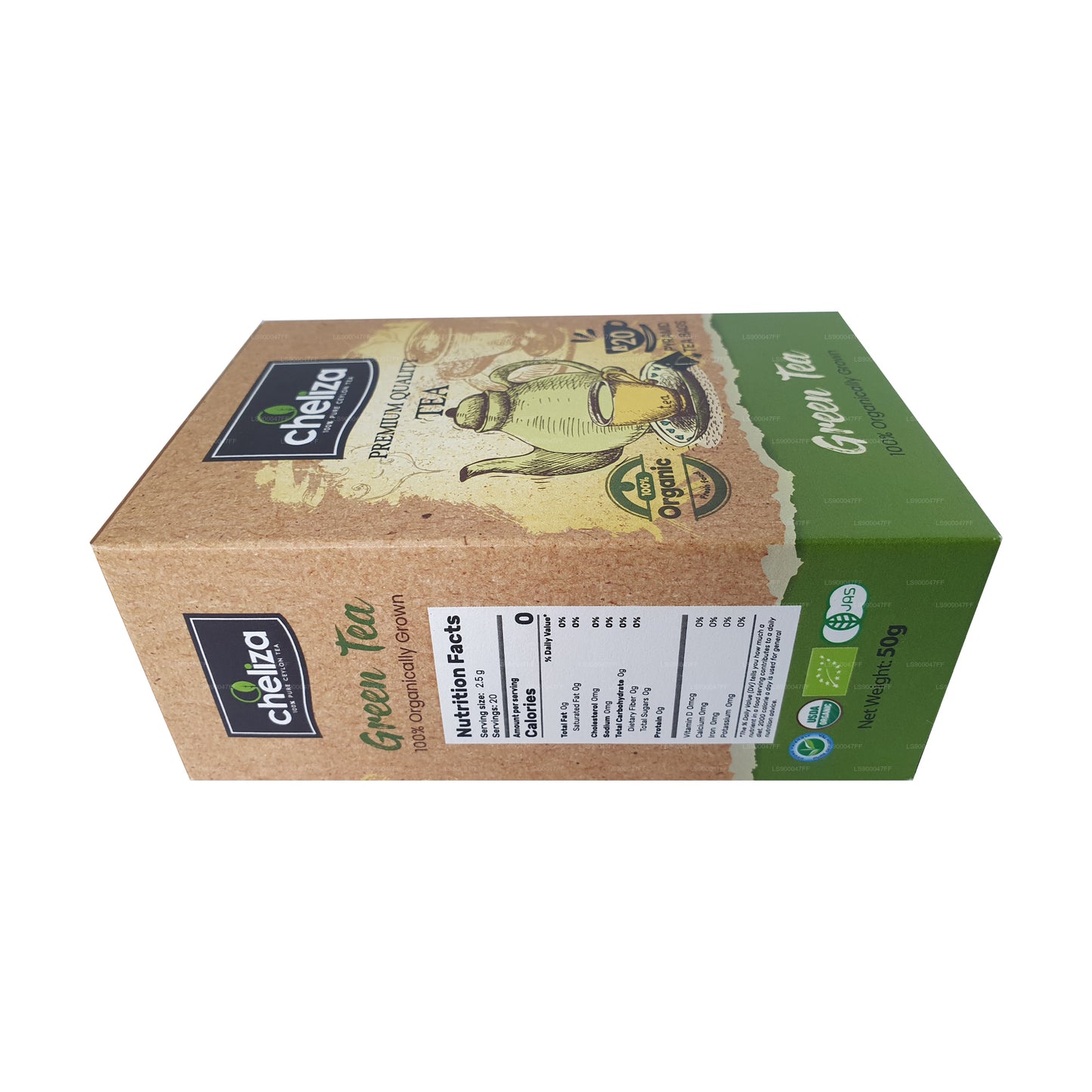 Cheliza Grüner Tee (50g) 20 Teebeutel