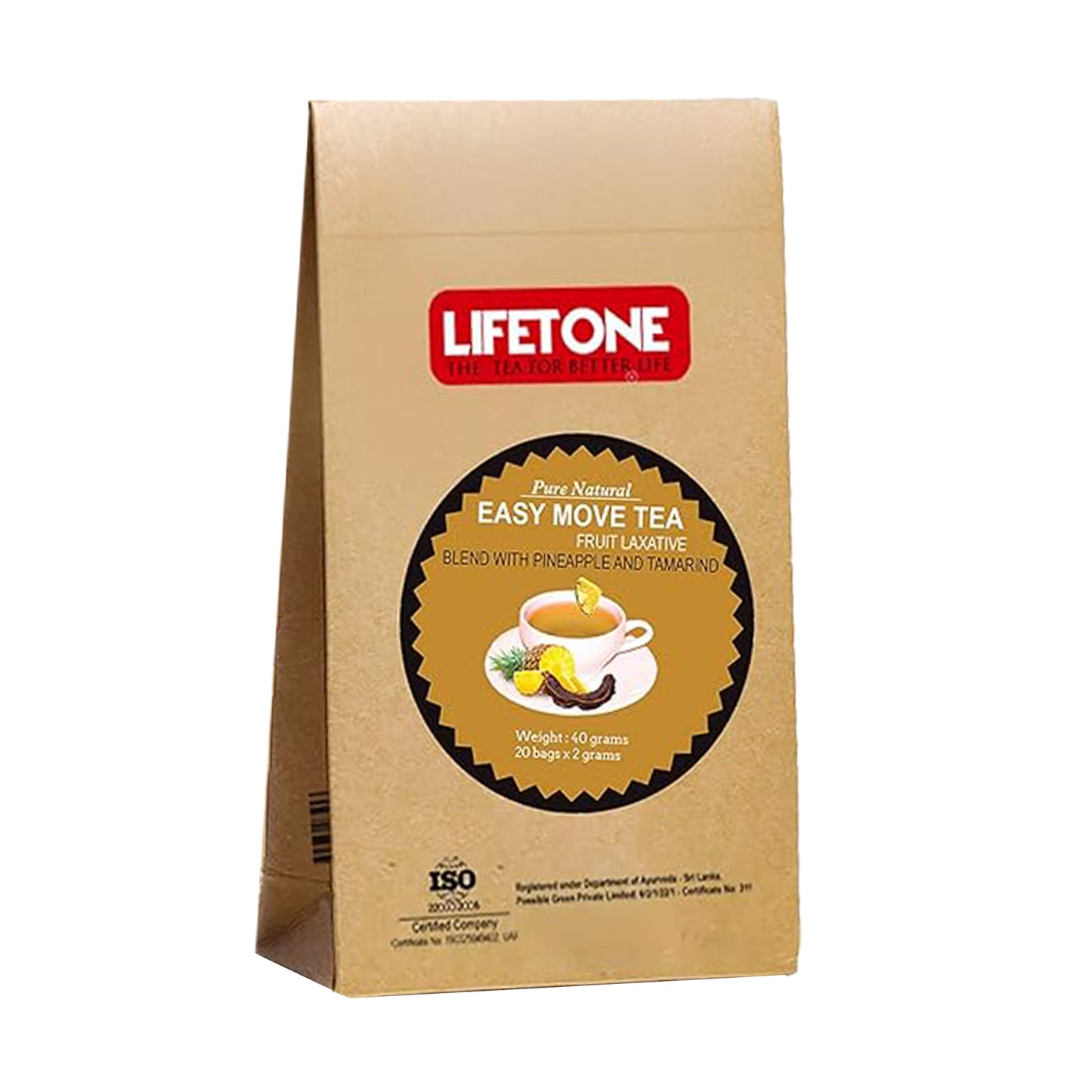 Lifetone Tamarinden-Ananas-Tee (Easy Move Tea) 40 g