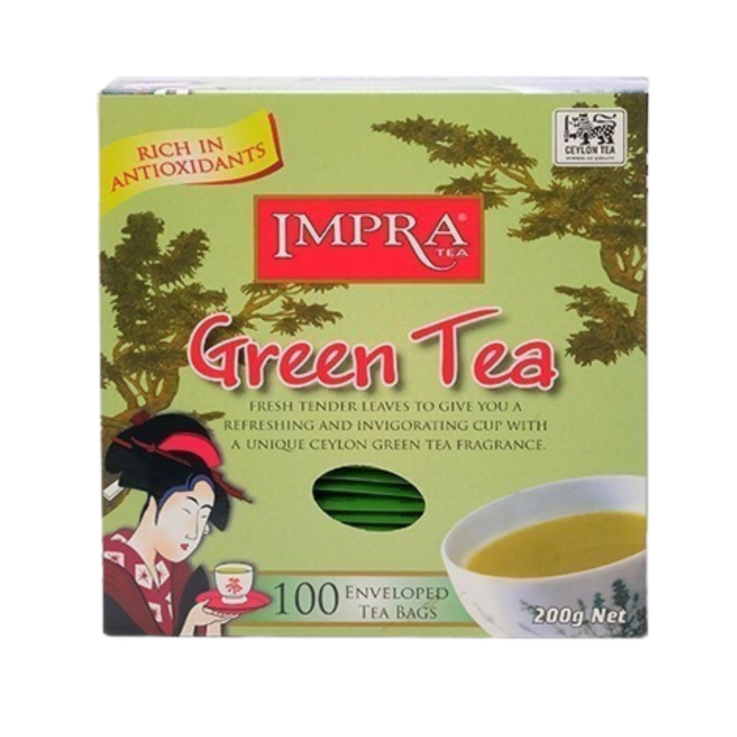 Impra Grüner Tee (200 g) 100 umhüllte Teebeutel