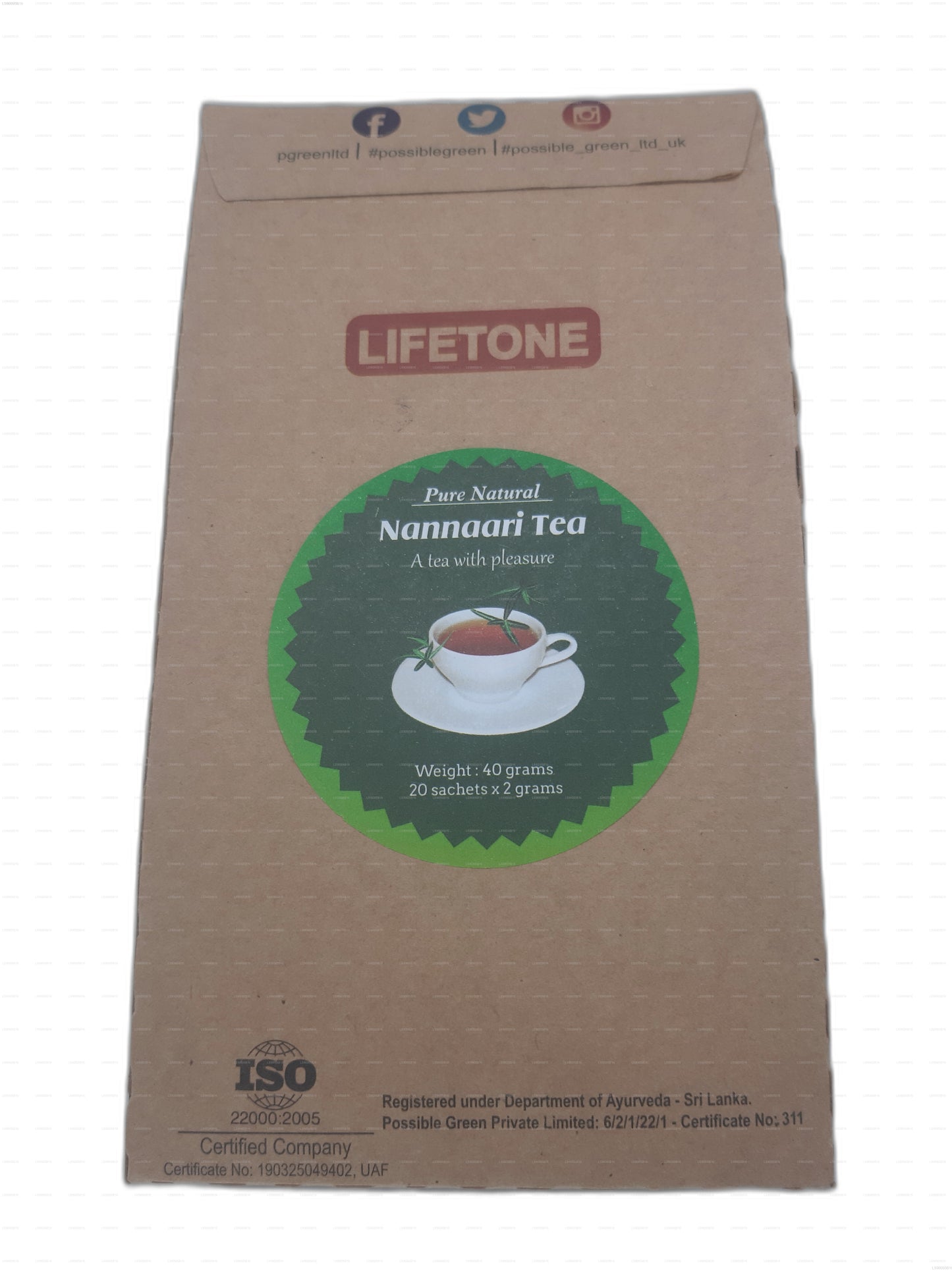 Lifetone Nannari Tee (40g)