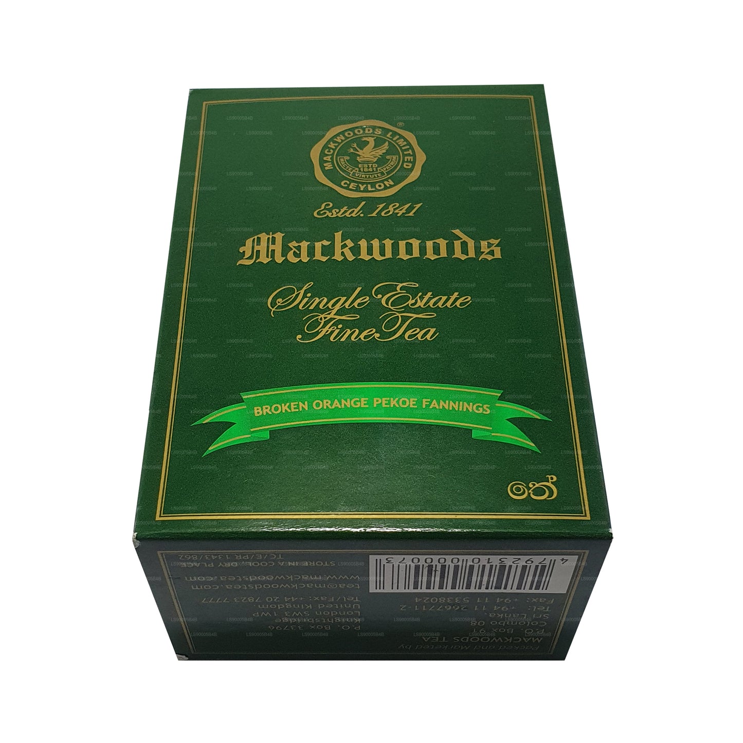 Mackwoods Single Estate Broken Orange Pekoe Fannings (BOPF) Loseblatt-Ceylon-Schwarztee (200 g)