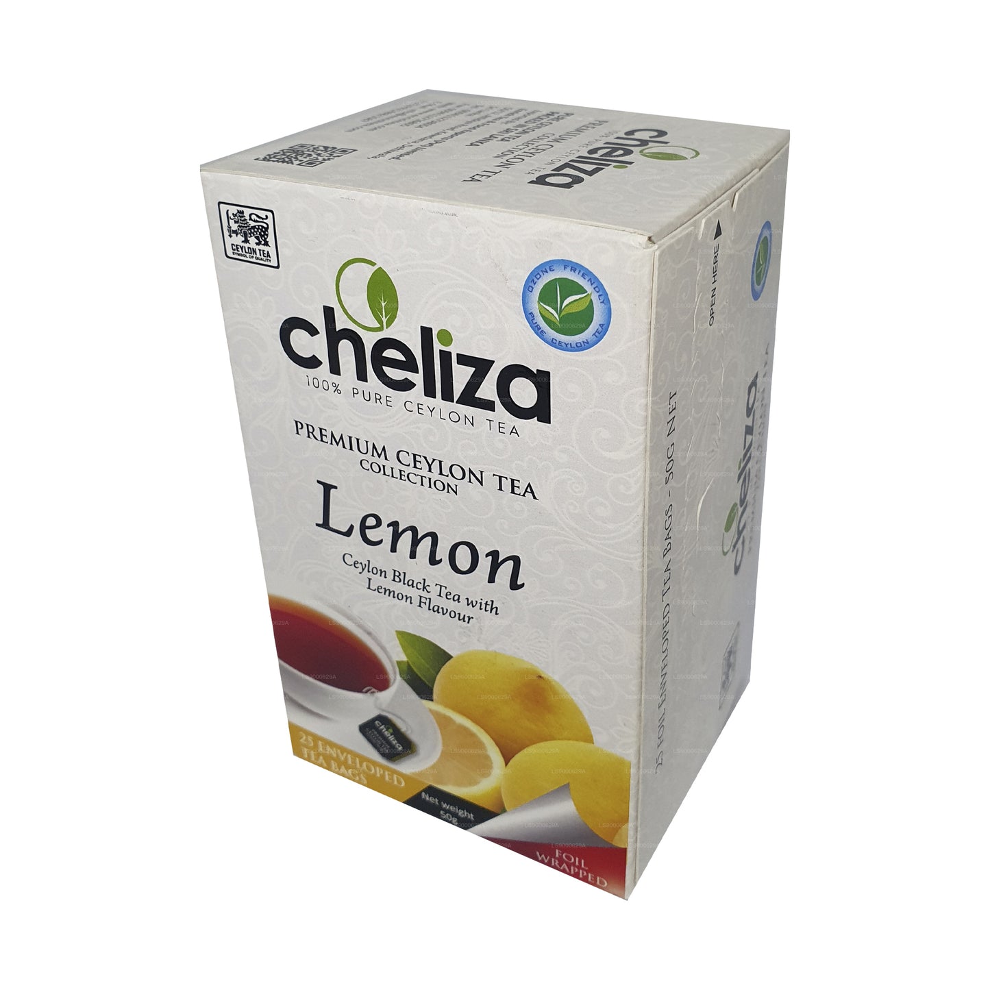 Cheliza Ceylon Schwarztee mit Zitronengeschmack (50g) 25 Teebeutel