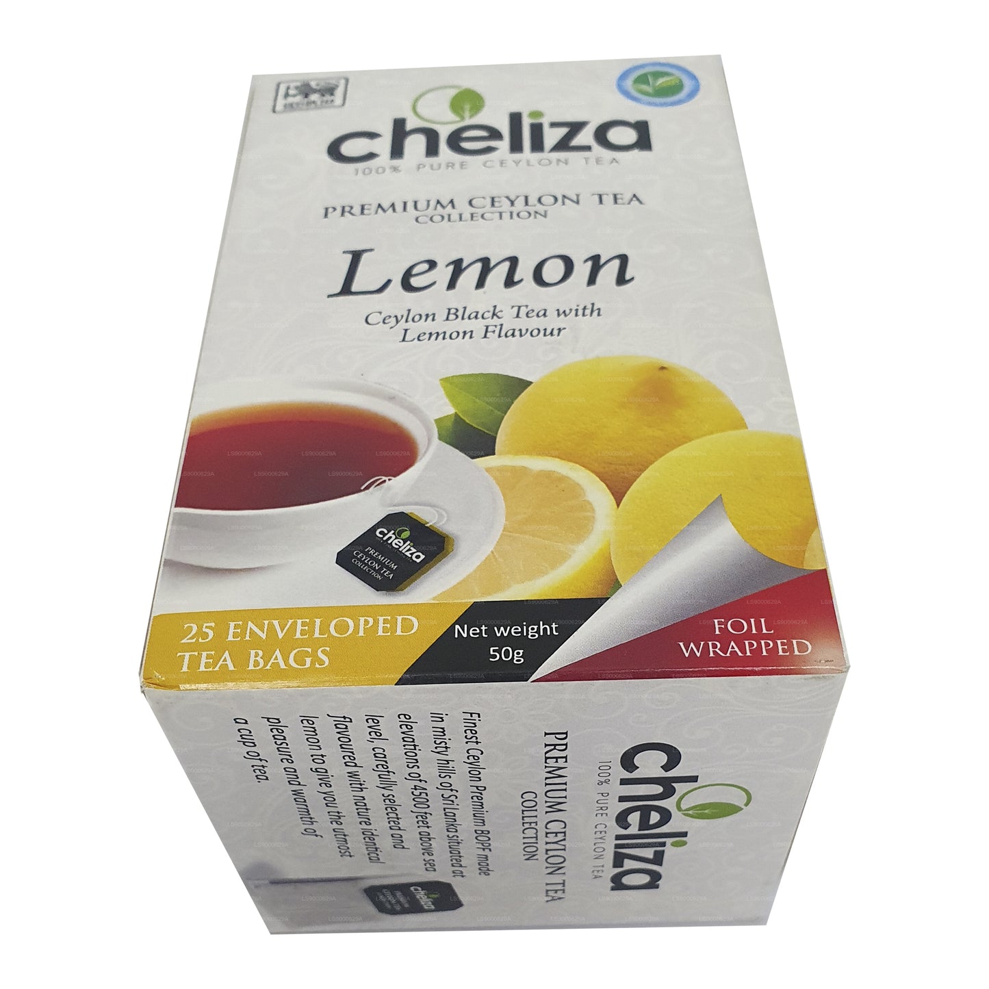 Cheliza Ceylon Schwarztee mit Zitronengeschmack (50g) 25 Teebeutel
