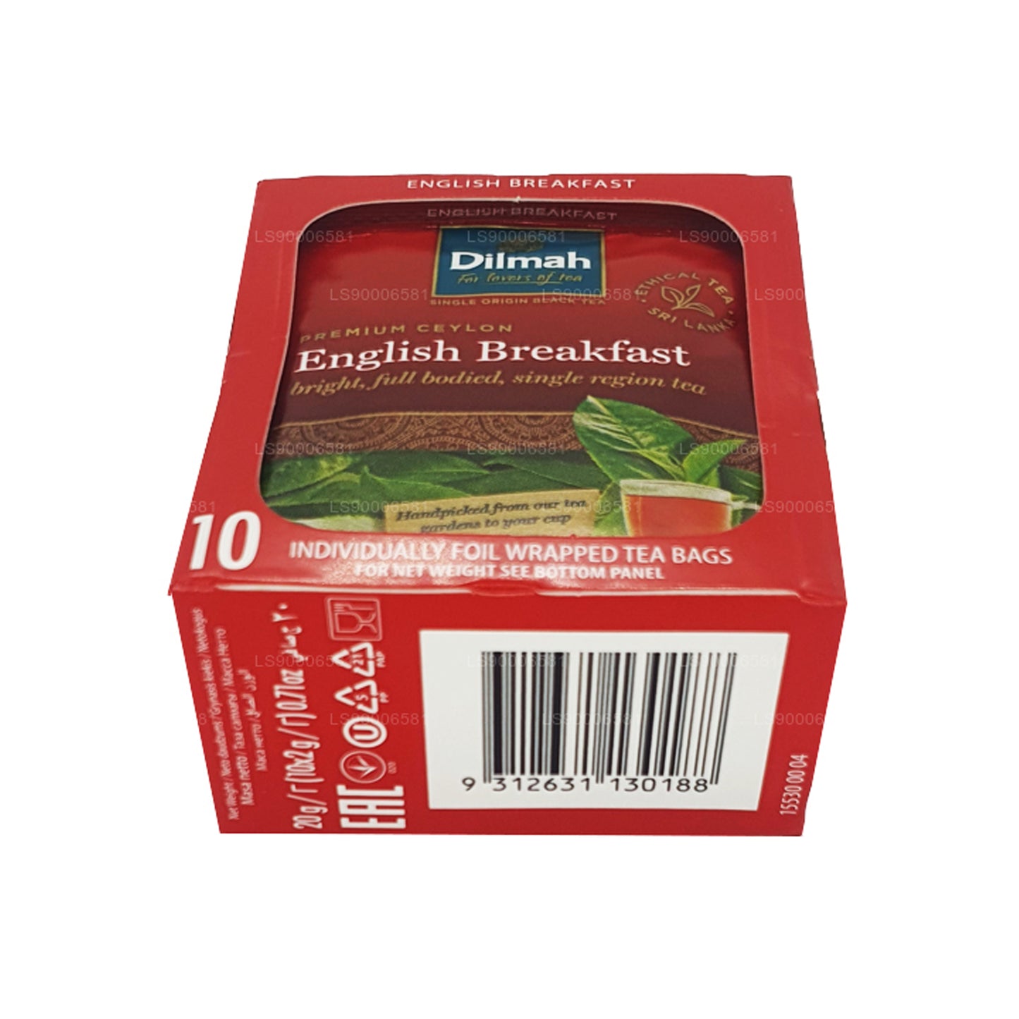 Dilmah English Breakfast Tea (20 g), 10 einzeln verpackte Teebeutel
