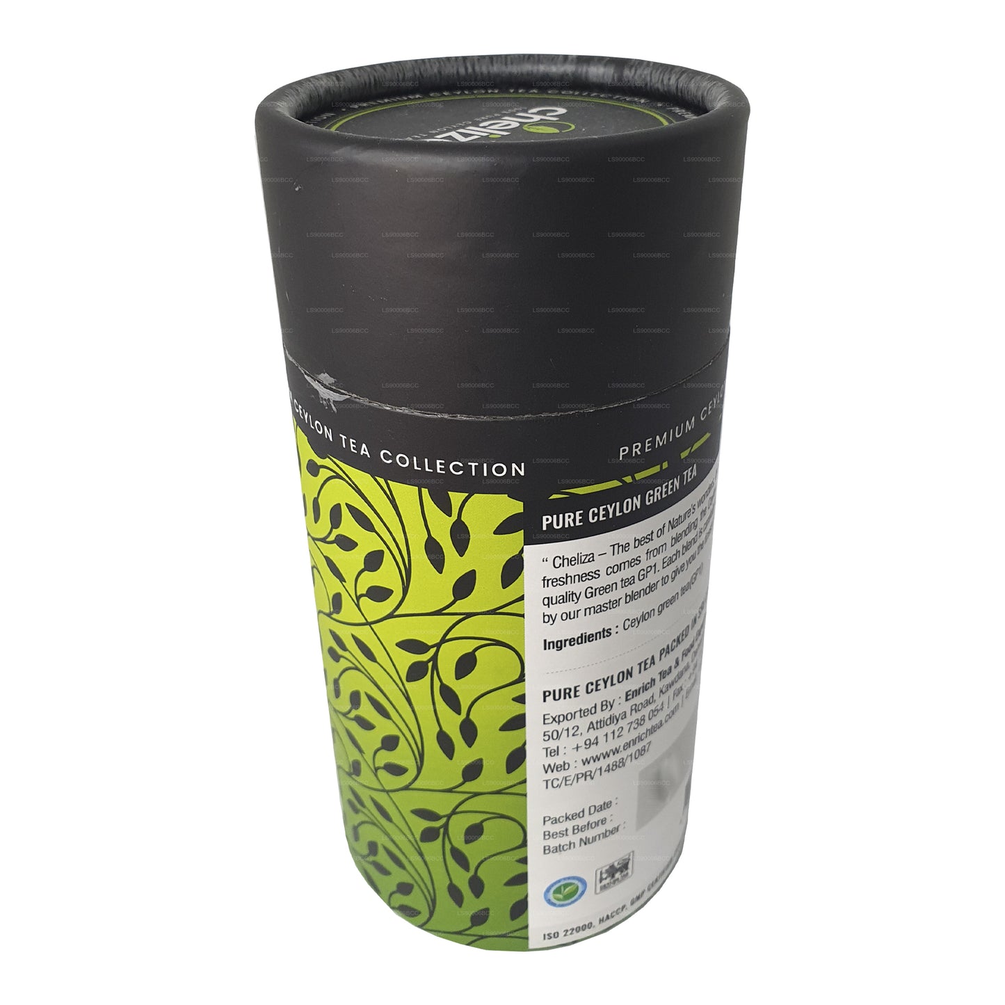 Cheliza Reiner Ceylon Grüner Tee Dose (50g) 20 Teebeutel