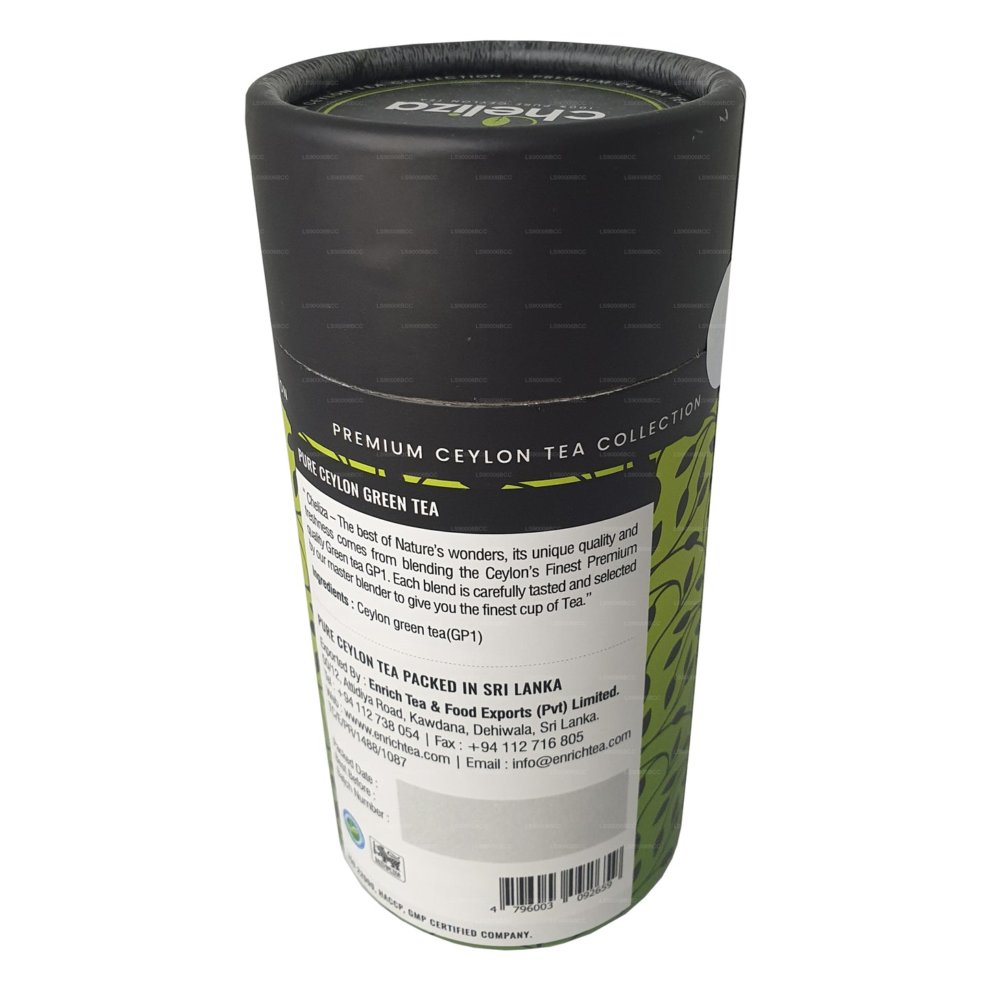 Cheliza Reiner Ceylon Grüner Tee Dose (50g) 20 Teebeutel