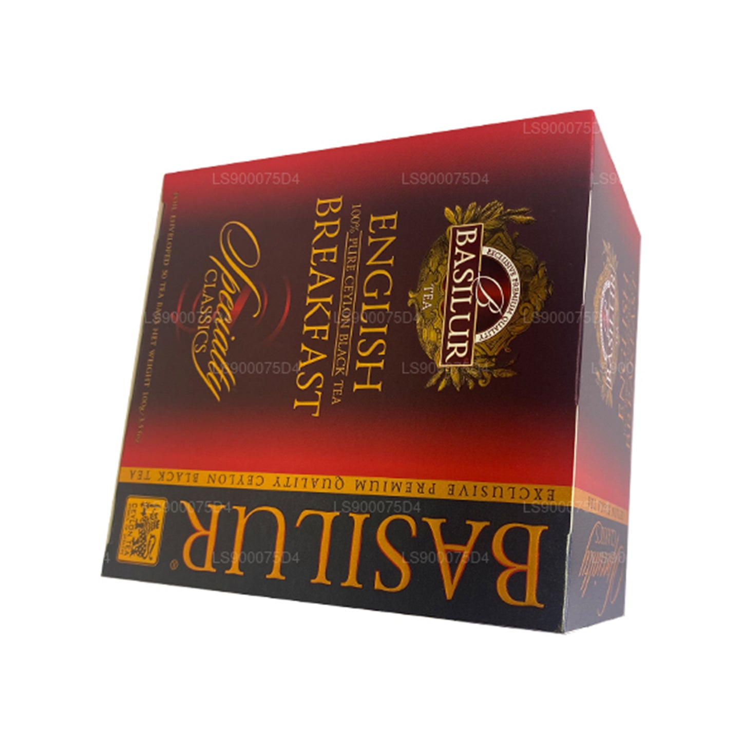 Basilur English Breakfast Pure Ceylon Schwarztee (200 g) 100 Teebeutel