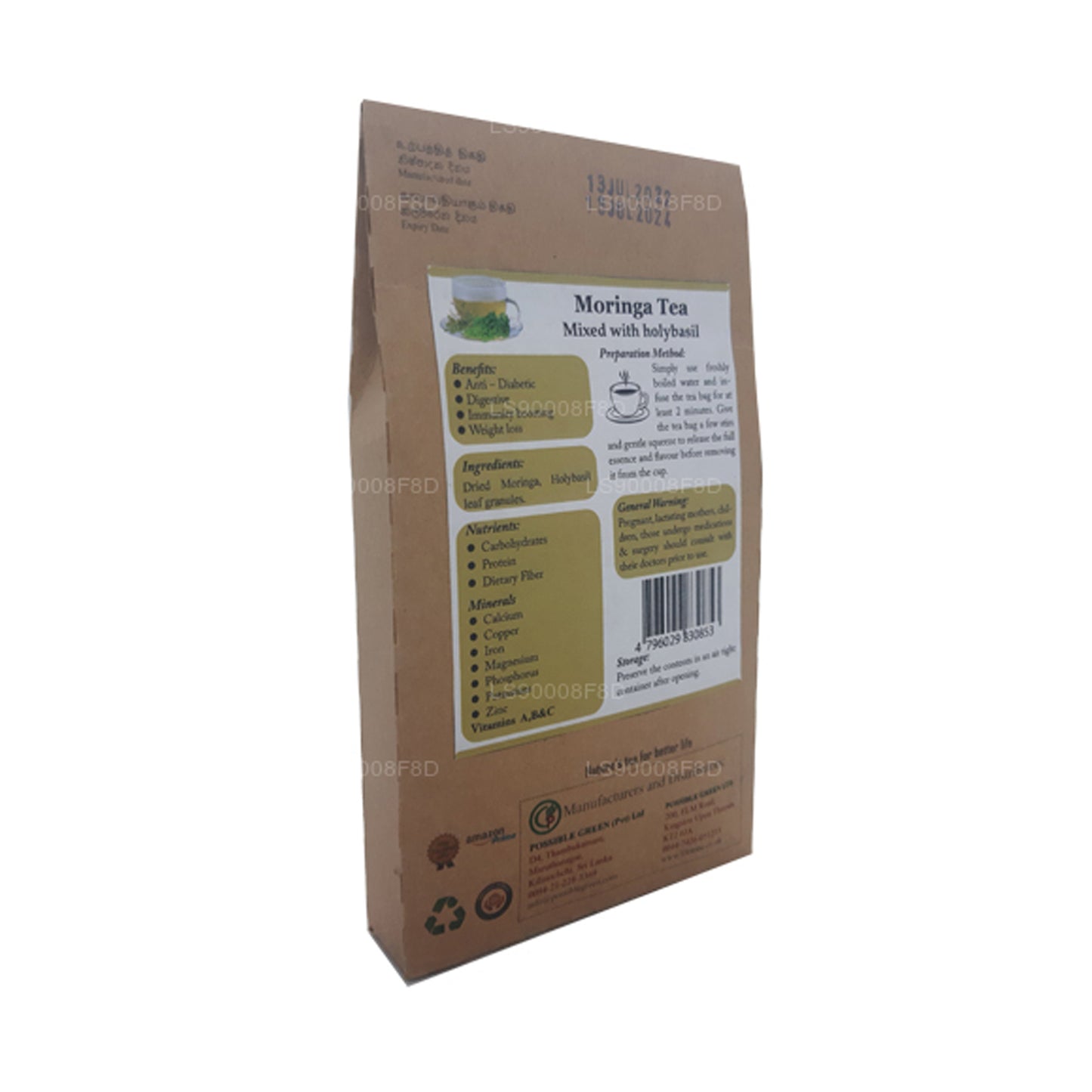 Lifetone Moringa Heiliger Basilikum-Tee (40 g)
