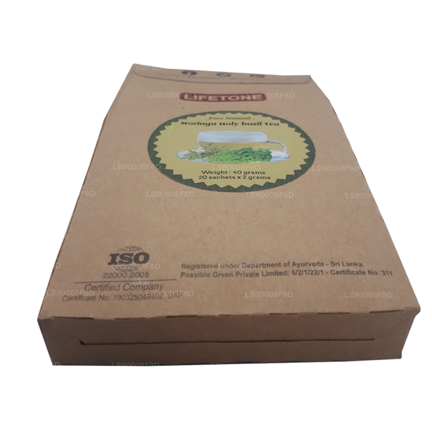 Lifetone Moringa Heiliger Basilikum-Tee (40 g)