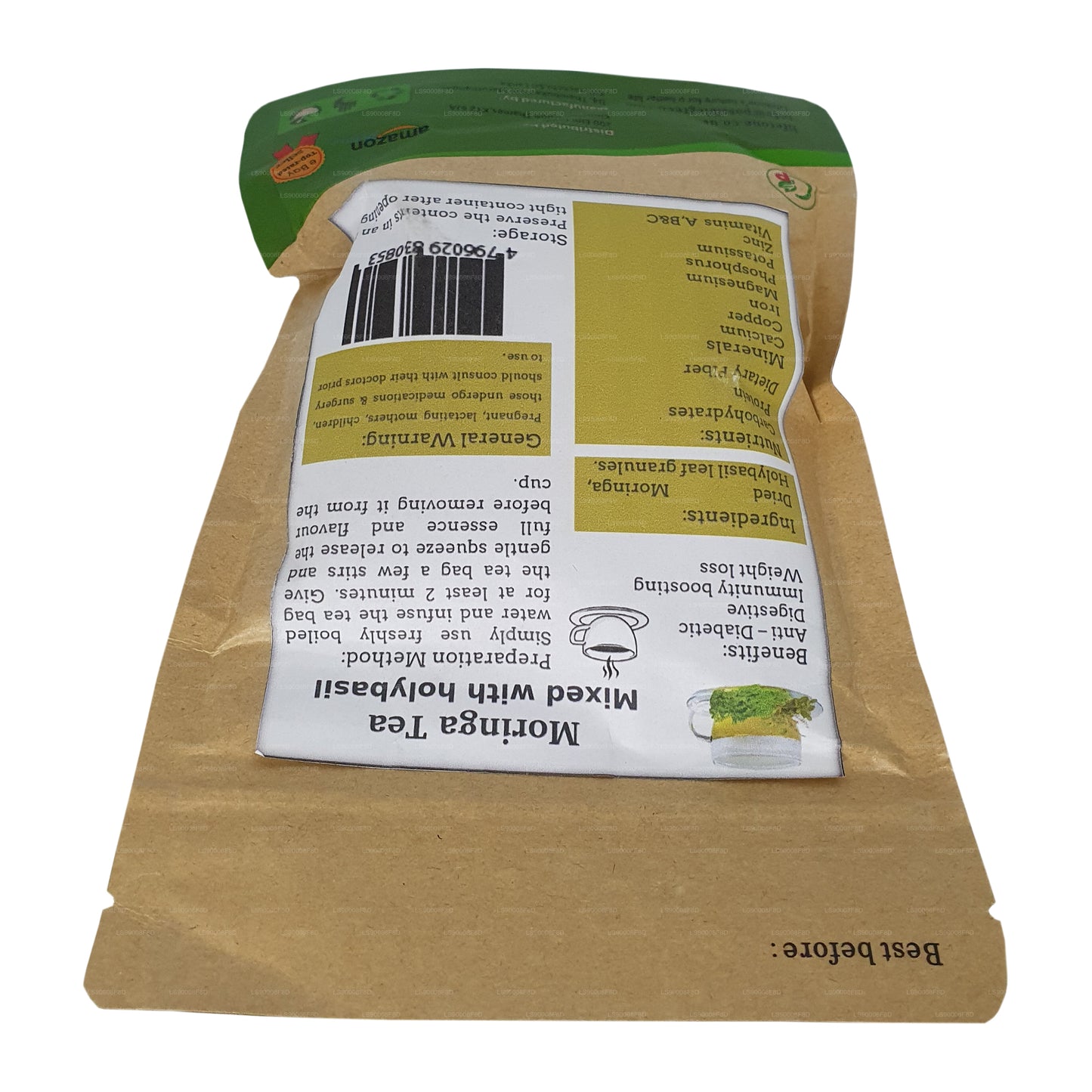 Lifetone Moringa Heiliger Basilikum-Tee (40 g)