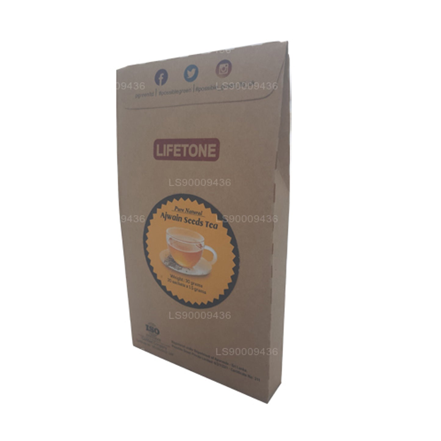 Lifetone Ajwain-Samen-Tee (30 g) 20 Teebeutel