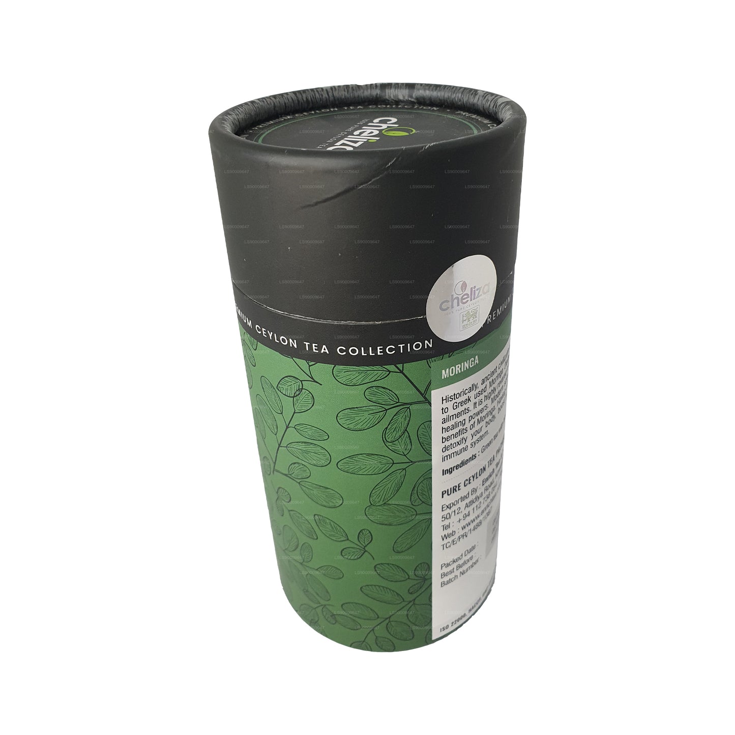 Cheliza Grüner Tee mit Moringa Dose (50g) 20 Teebeutel