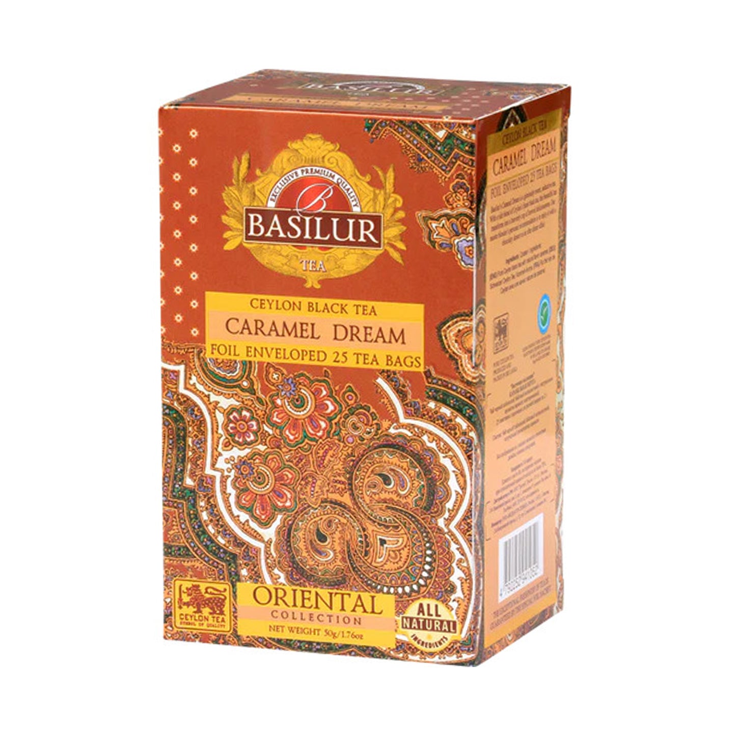 Basilur Orientalischer Karamelltraum (50 g) 25 folienumhüllte Teebeutel
