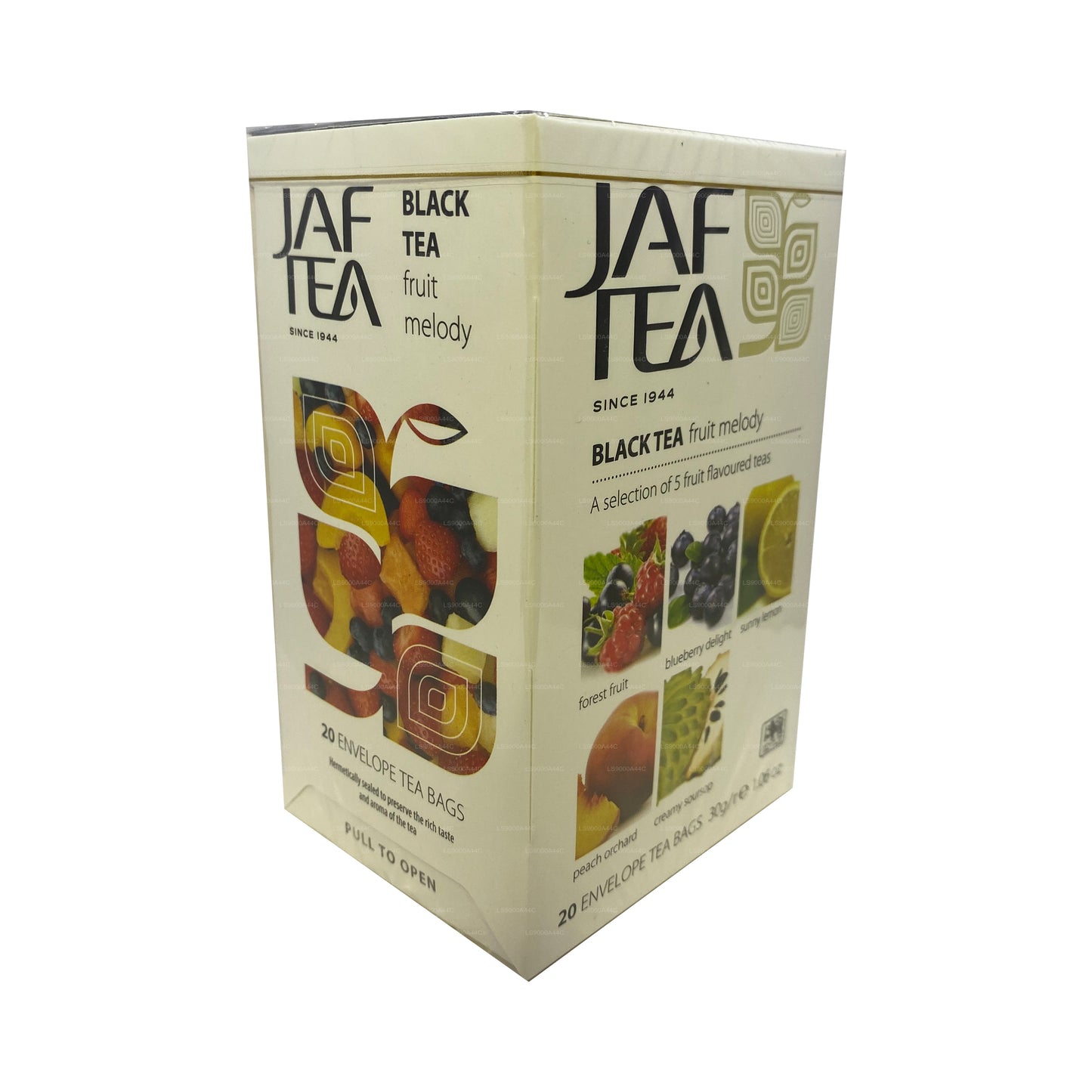 Jaf Tea Pure Fruits Collection Black Tea Fruit Melody (30 g) 20 Teebeutel