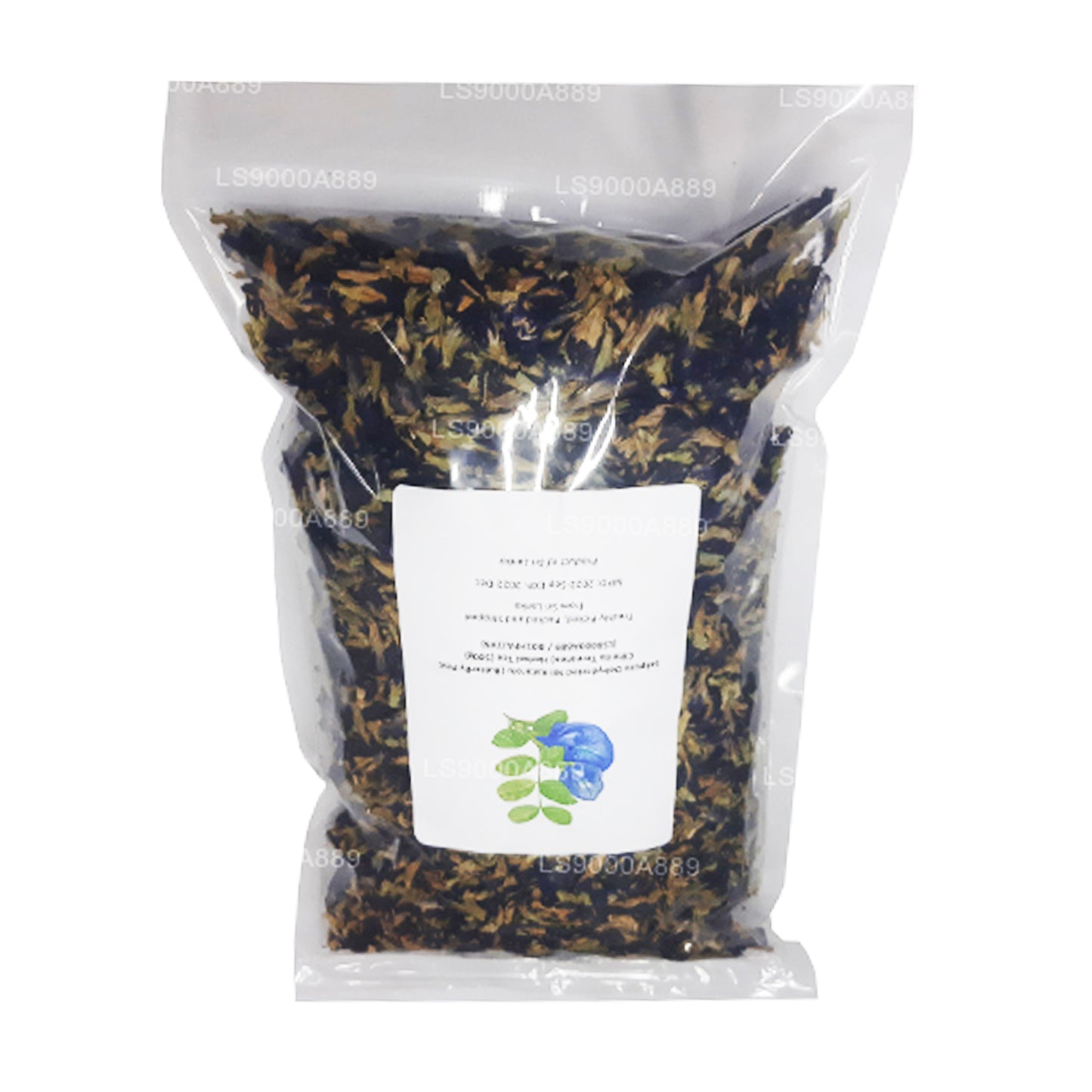 Lakpura Dehydrierter Nil Katarolu (Schmetterlingserbse; Clitoria Ternatea) Kräutertee (40 g)