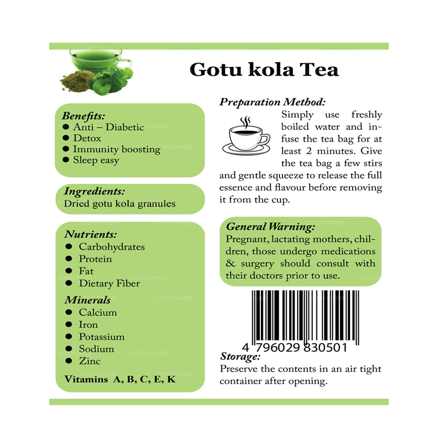 Lifetone Gotukola Tee (30 g)
