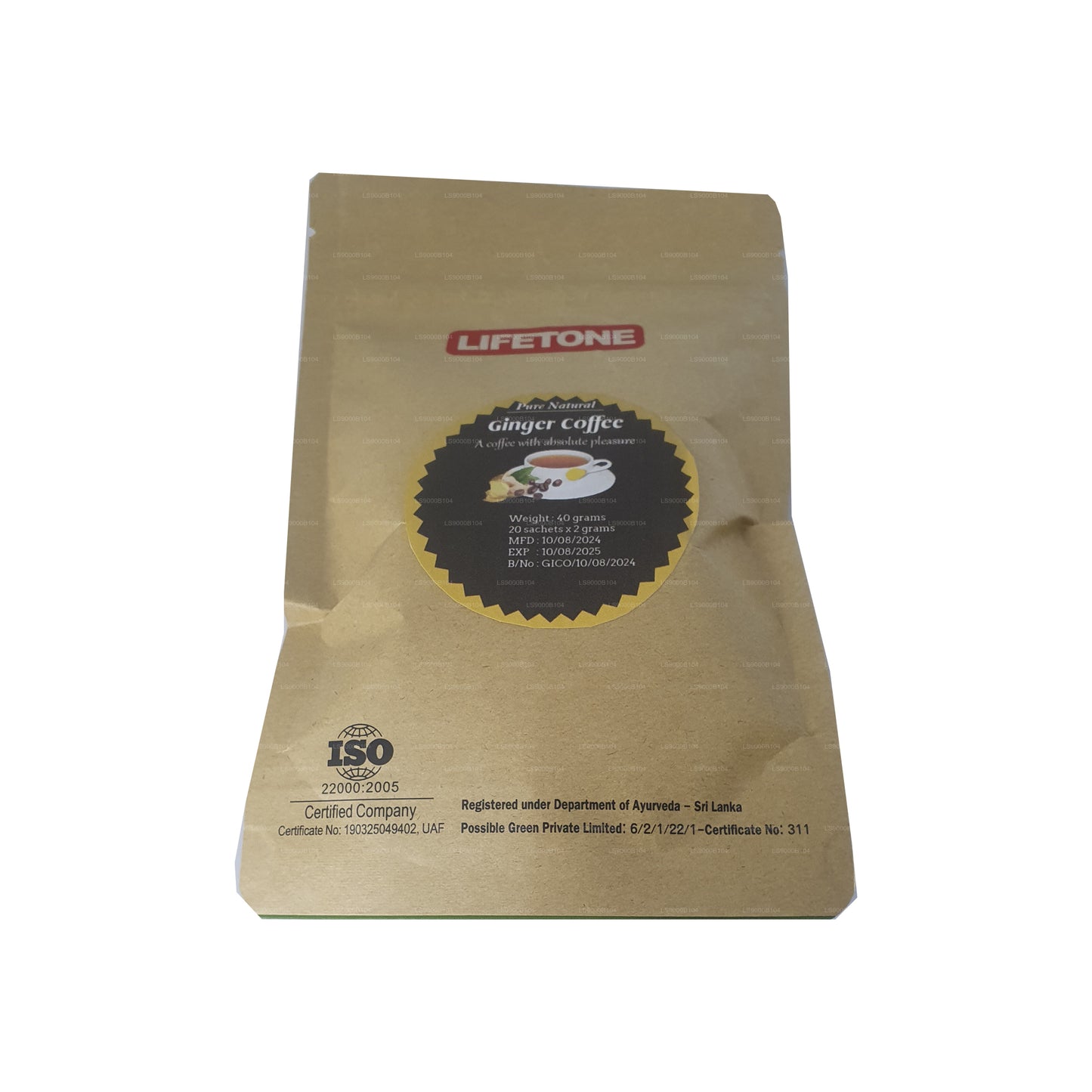 Lifetone Ingwerkaffee (40 g) 20 Teebeutel
