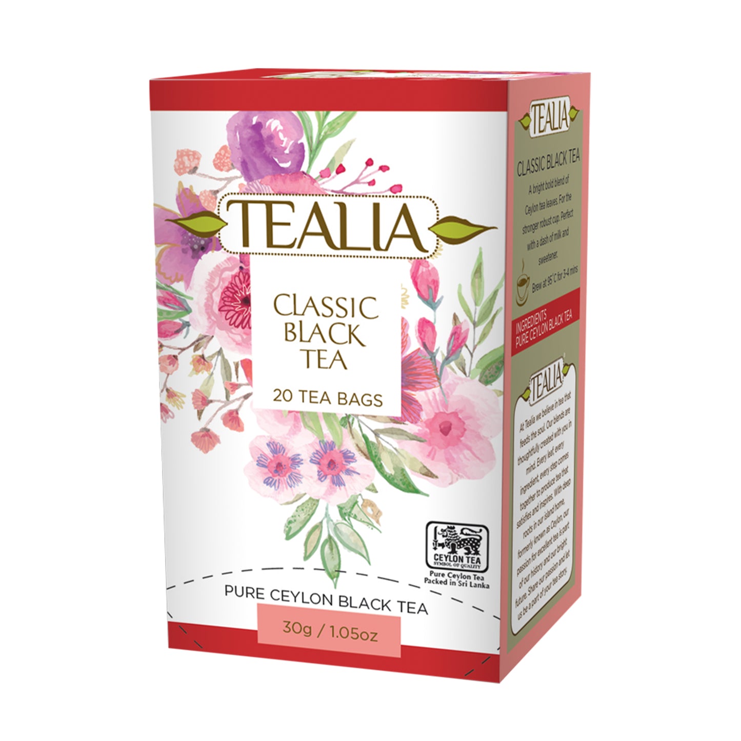 Tealia Klassischer Schwarztee (40 g) 20 Teebeutel