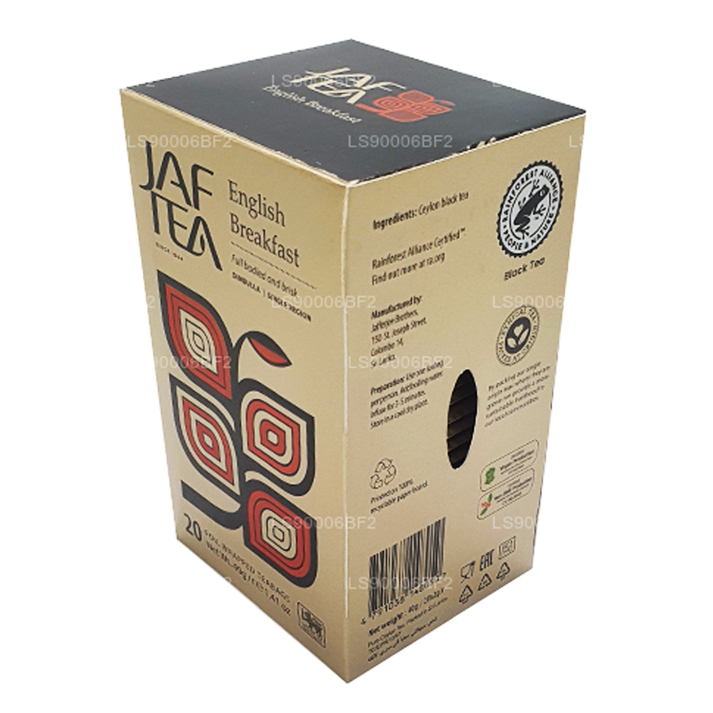 Jaf Tea Englisches Frühstück (40 g) 20 Teebeutel