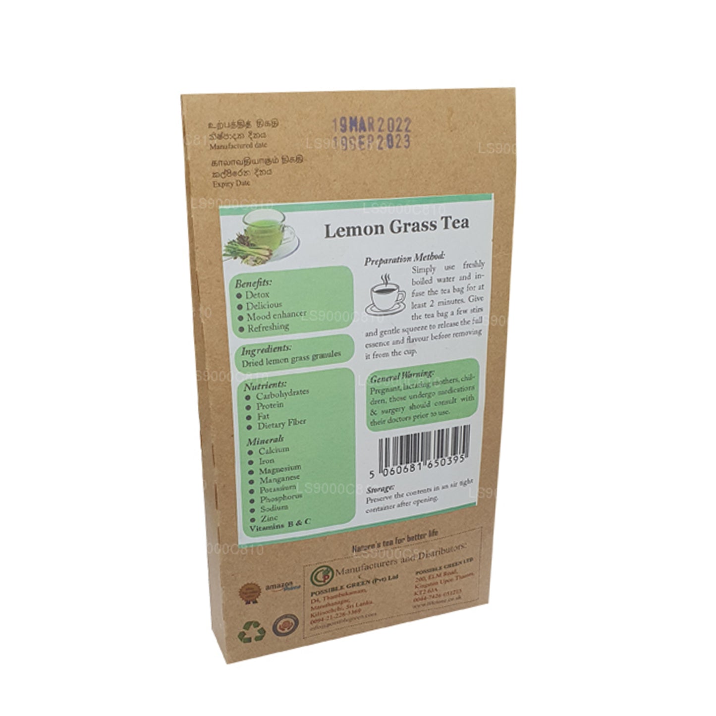 Lifetone Zitronengras-Tee (30 g)