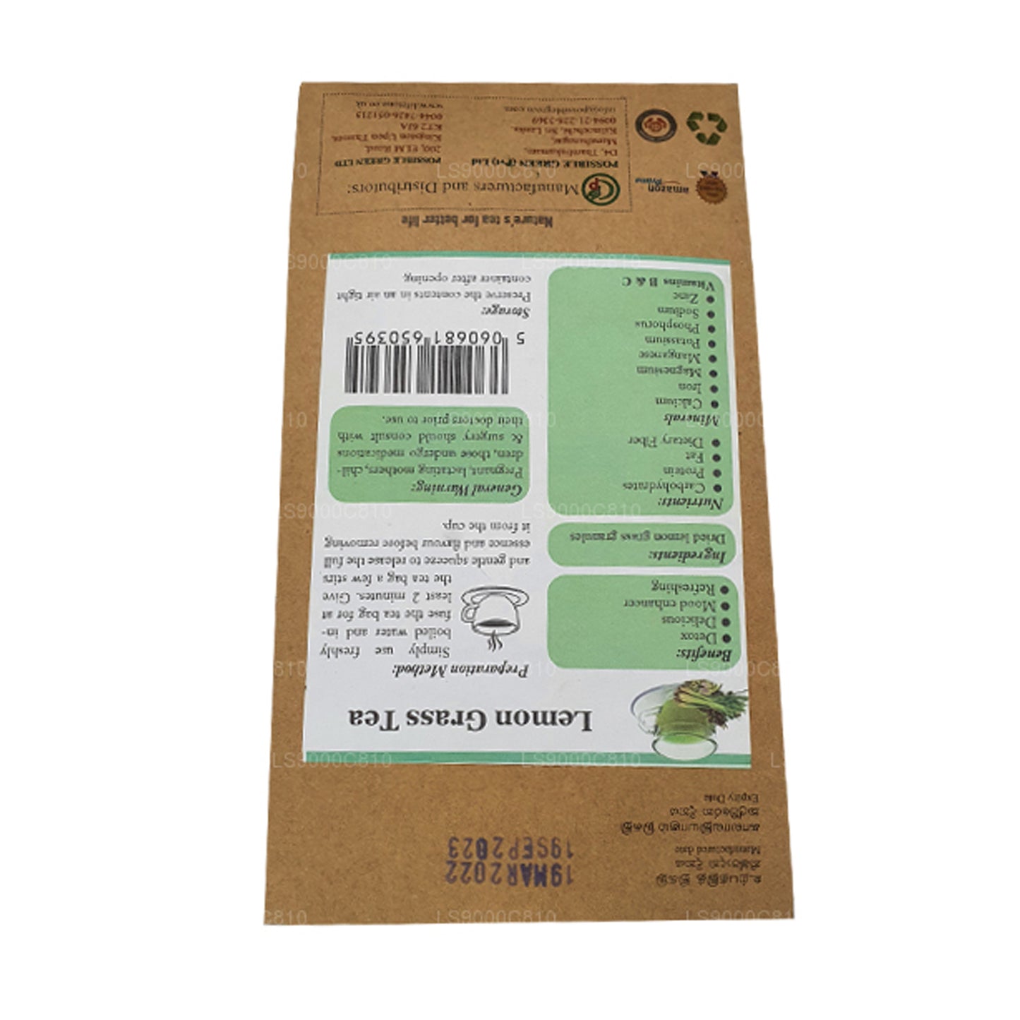 Lifetone Zitronengras-Tee (30 g)