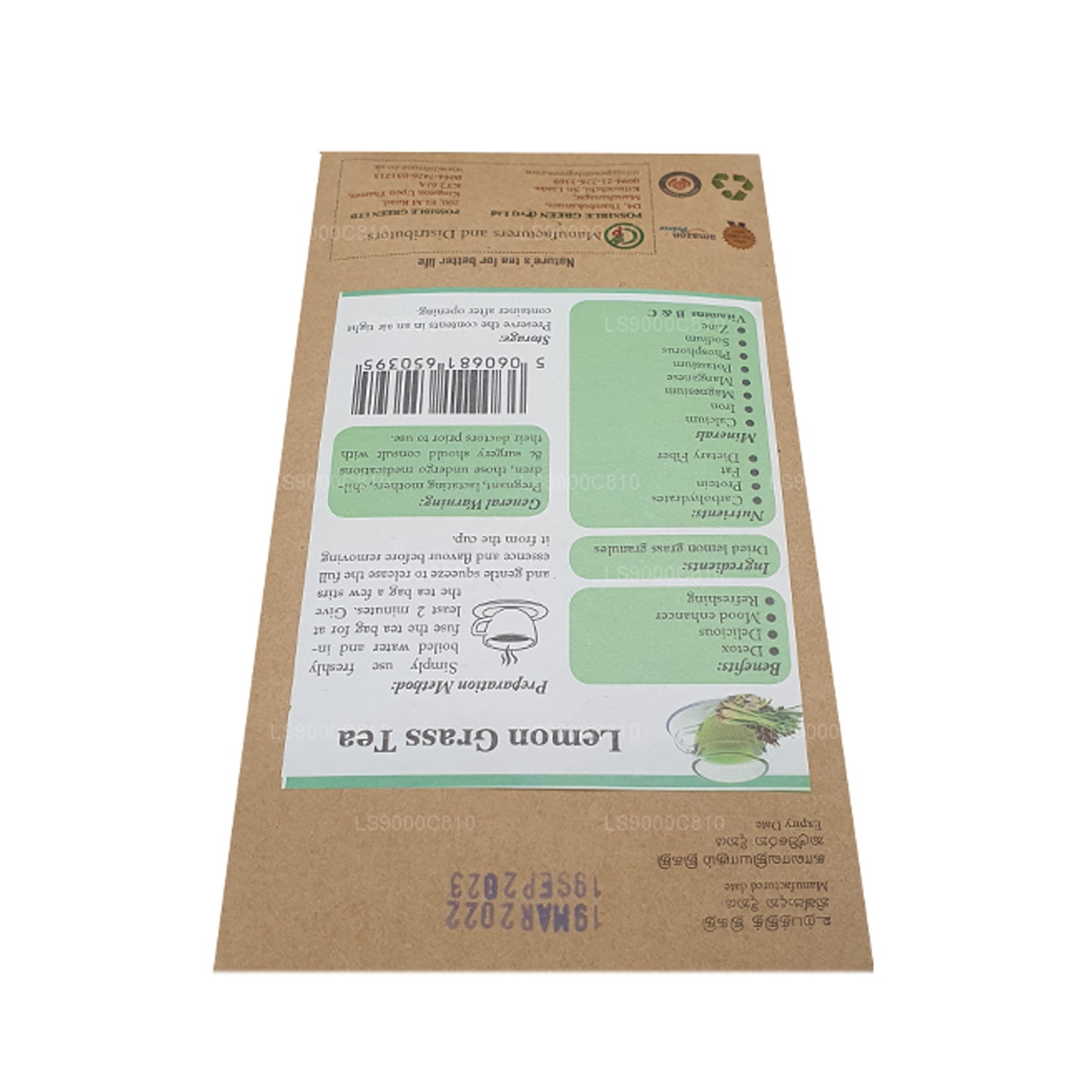 Lifetone Zitronengras-Tee (30 g)