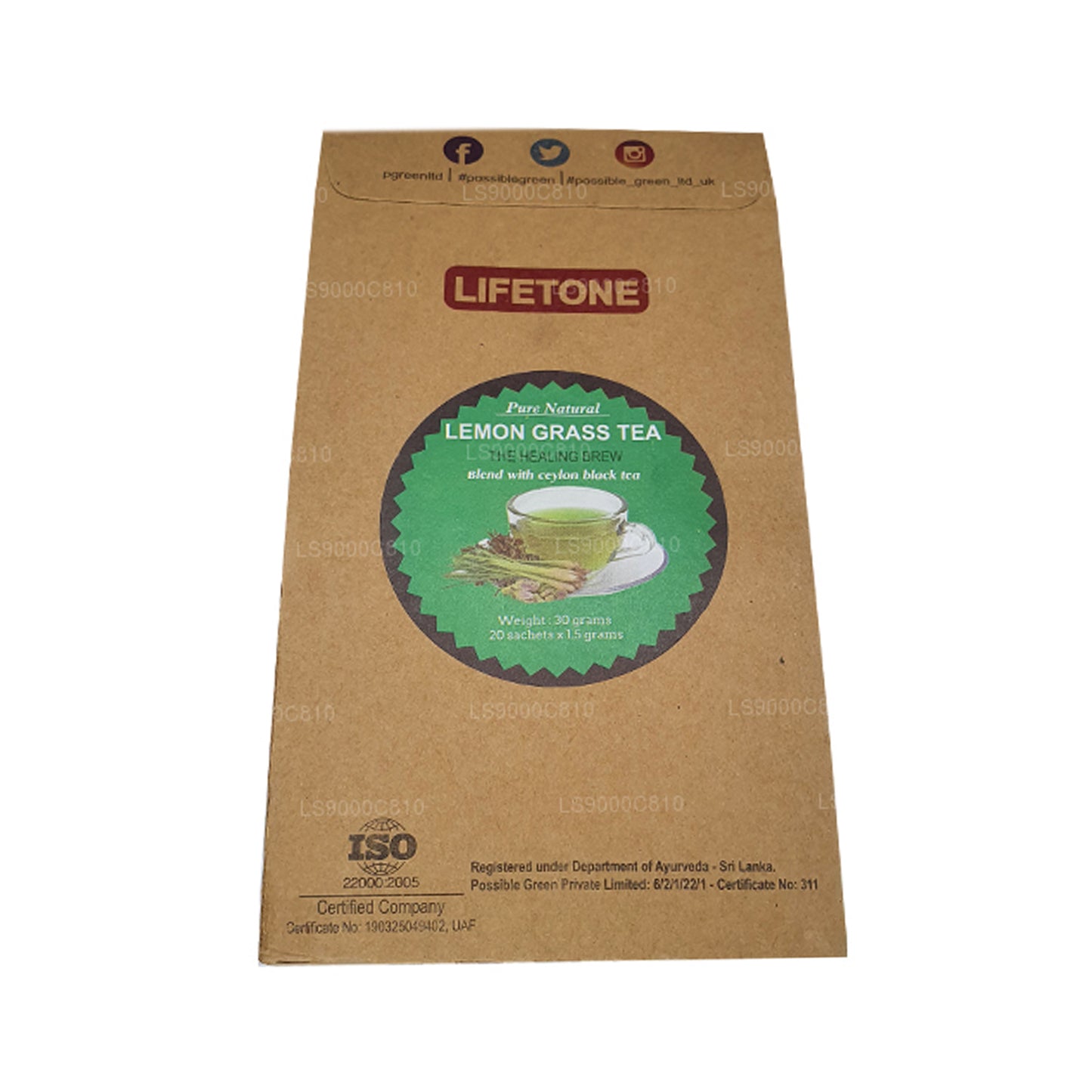Lifetone Zitronengras-Tee (30 g)
