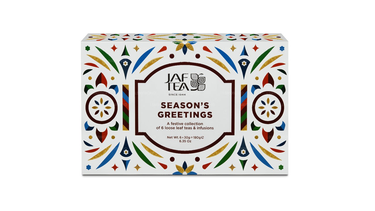 Jaf Tea Season's Greetings Eine festliche Sammlung von 6 losen Blatttees und Aufgüssen (180 g)