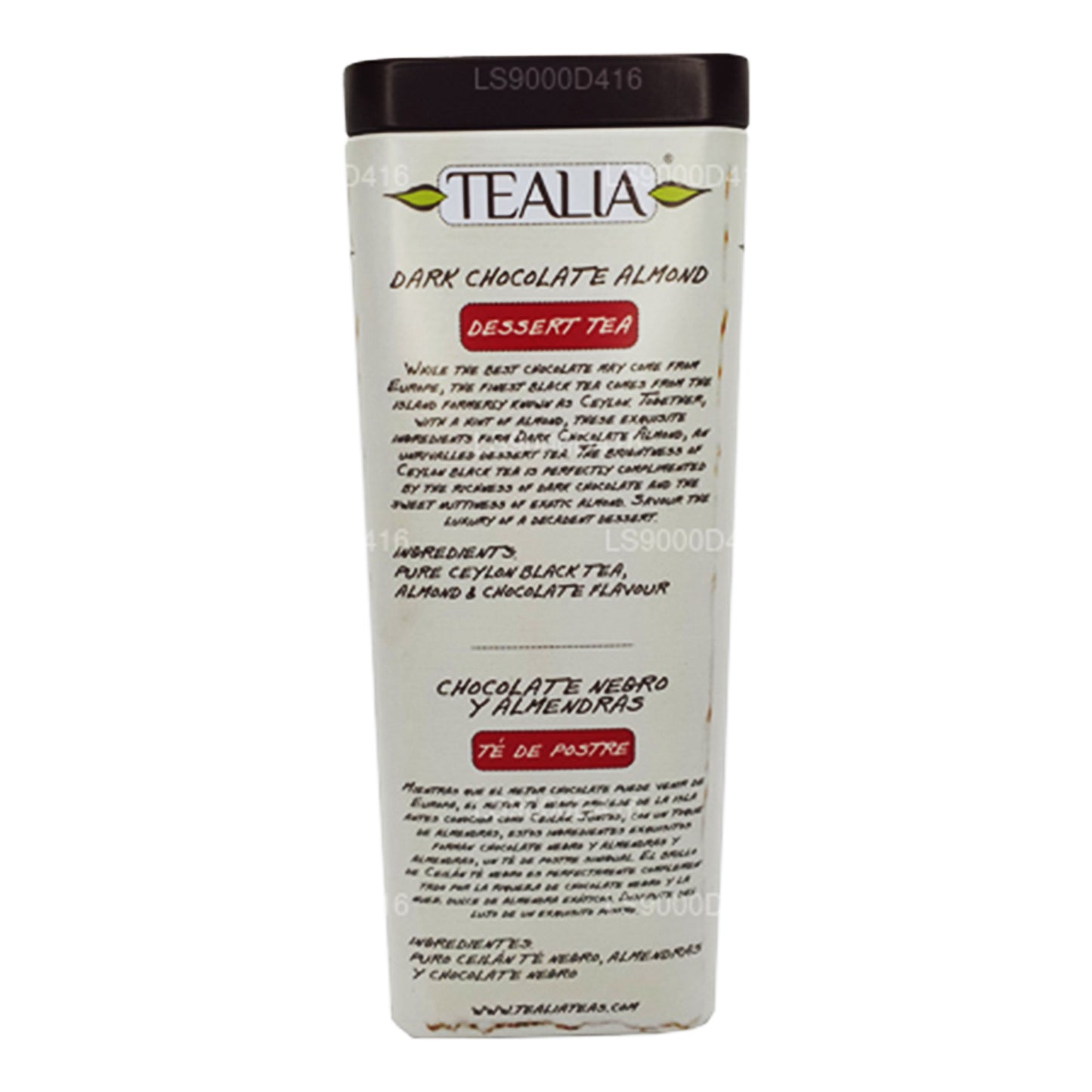 Tealia Zartbitterschokolade, lose Mandelblätter, 100 g
