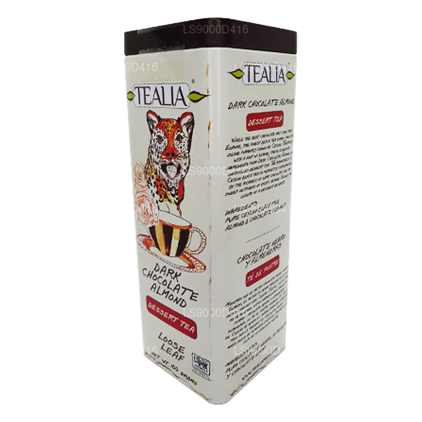 Tealia Zartbitterschokolade, lose Mandelblätter, 100 g